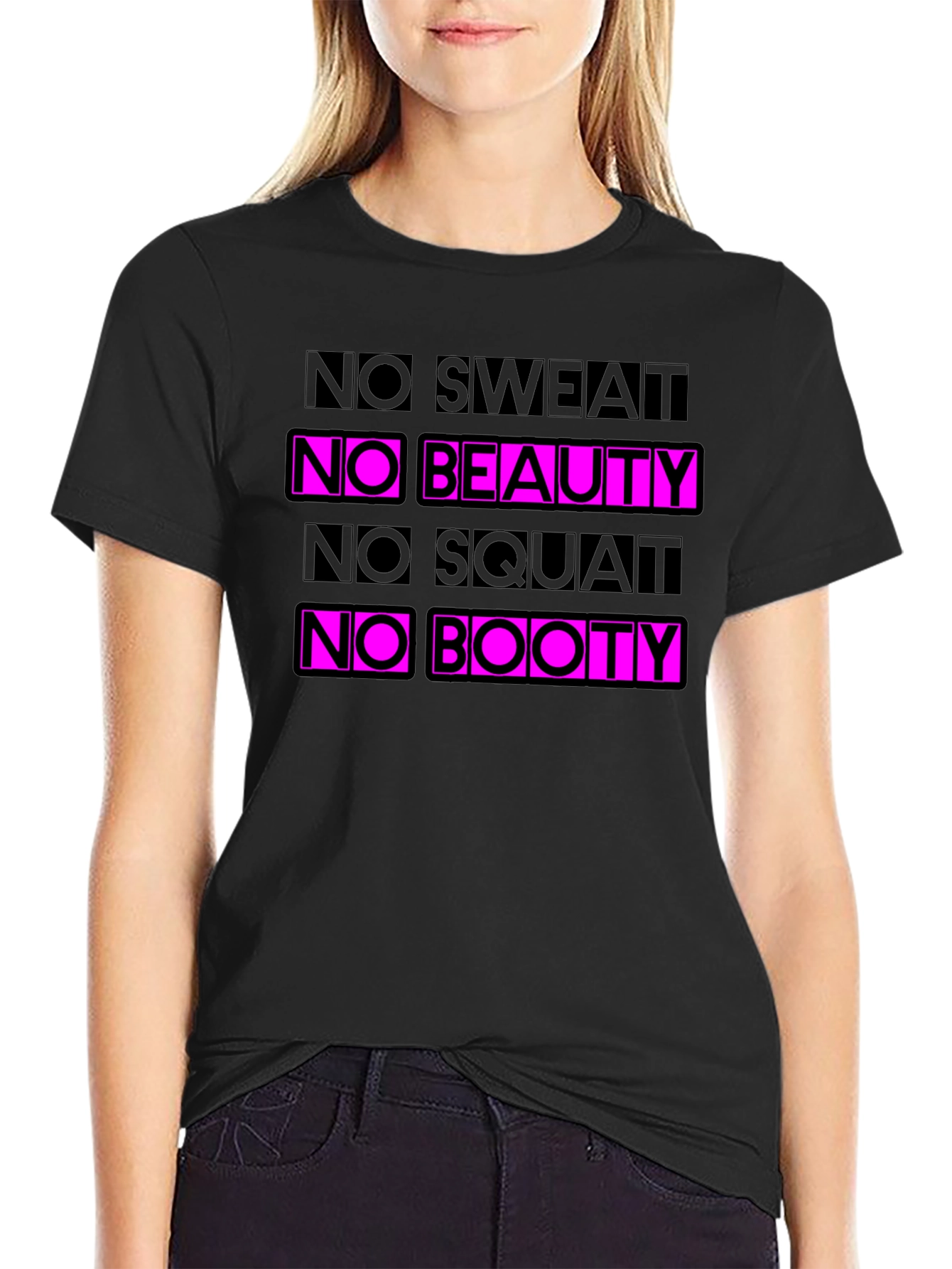 No Sweat No Beauty Graphic T-Shirt