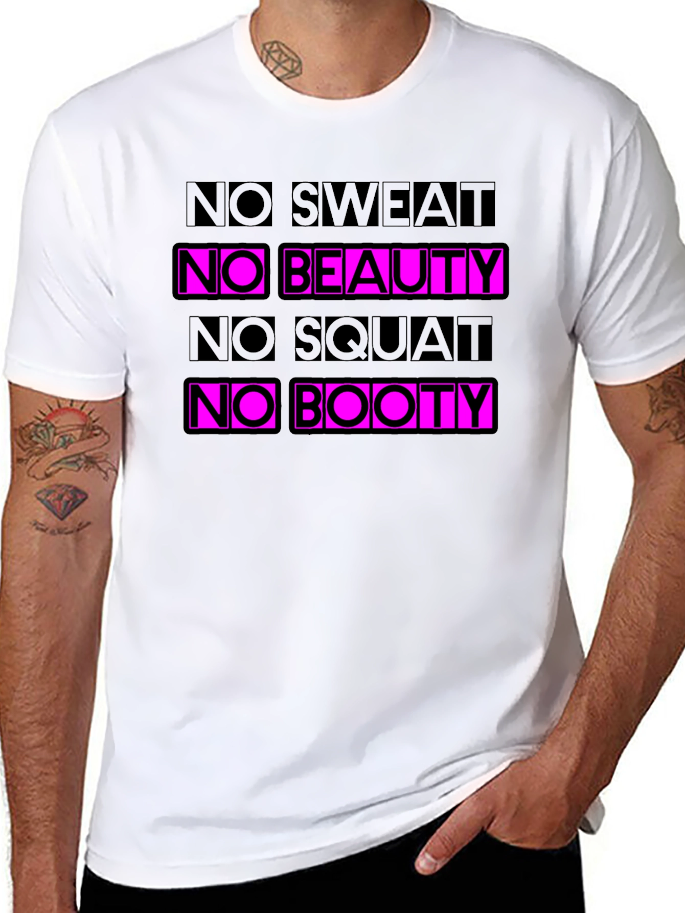 No Sweat No Beauty Graphic T-Shirt