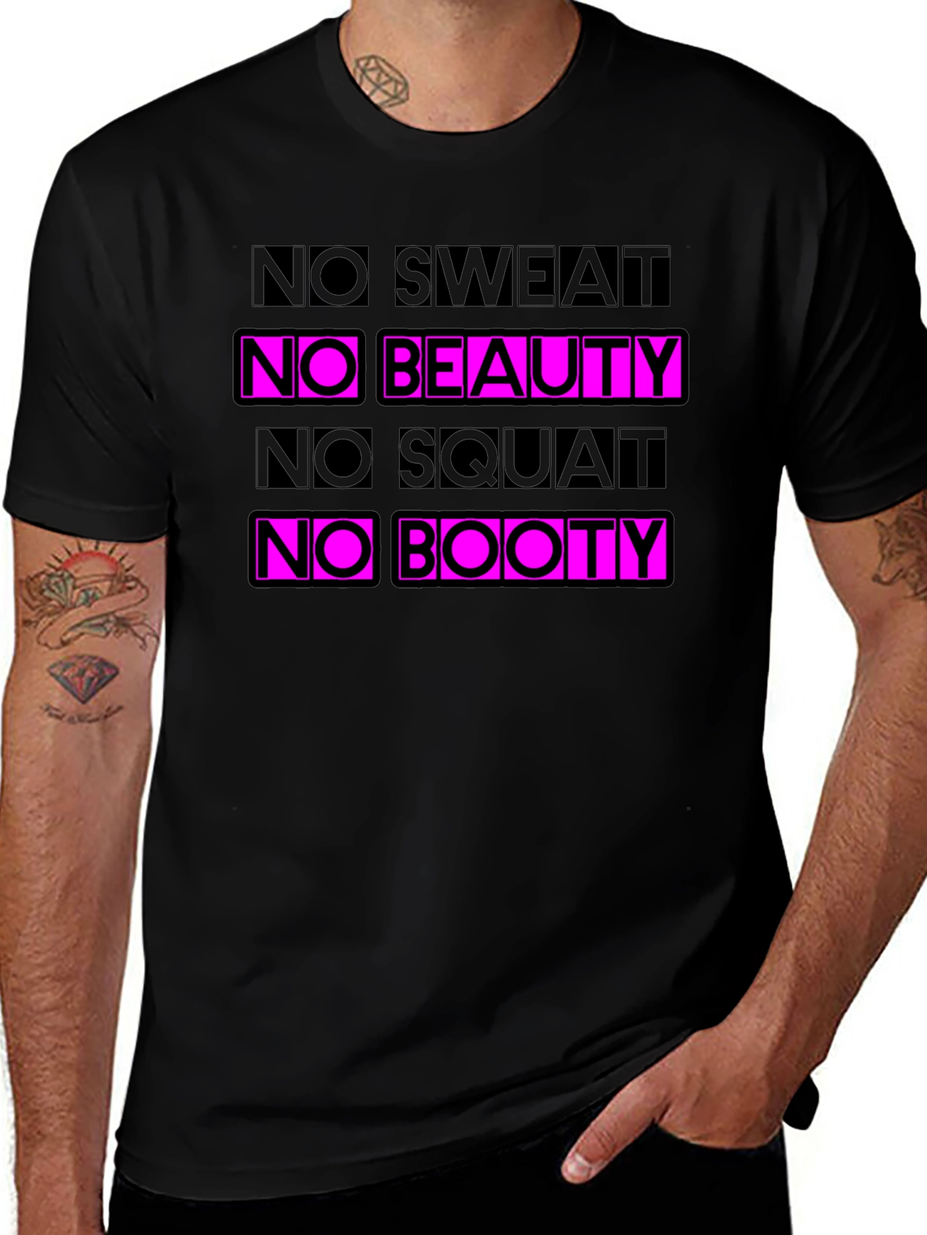 No Sweat No Beauty Graphic T-Shirt
