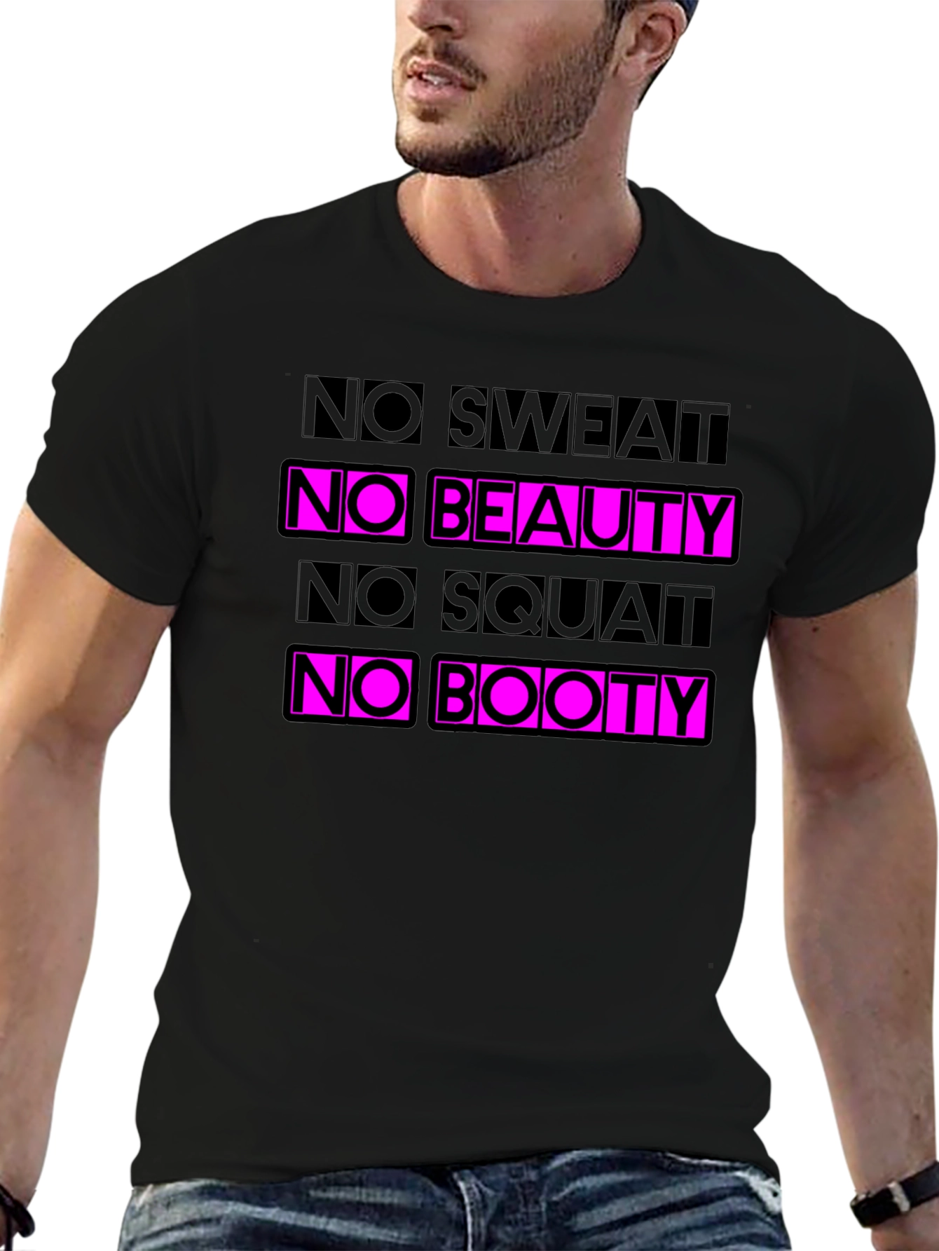 No Sweat No Beauty Graphic T-Shirt
