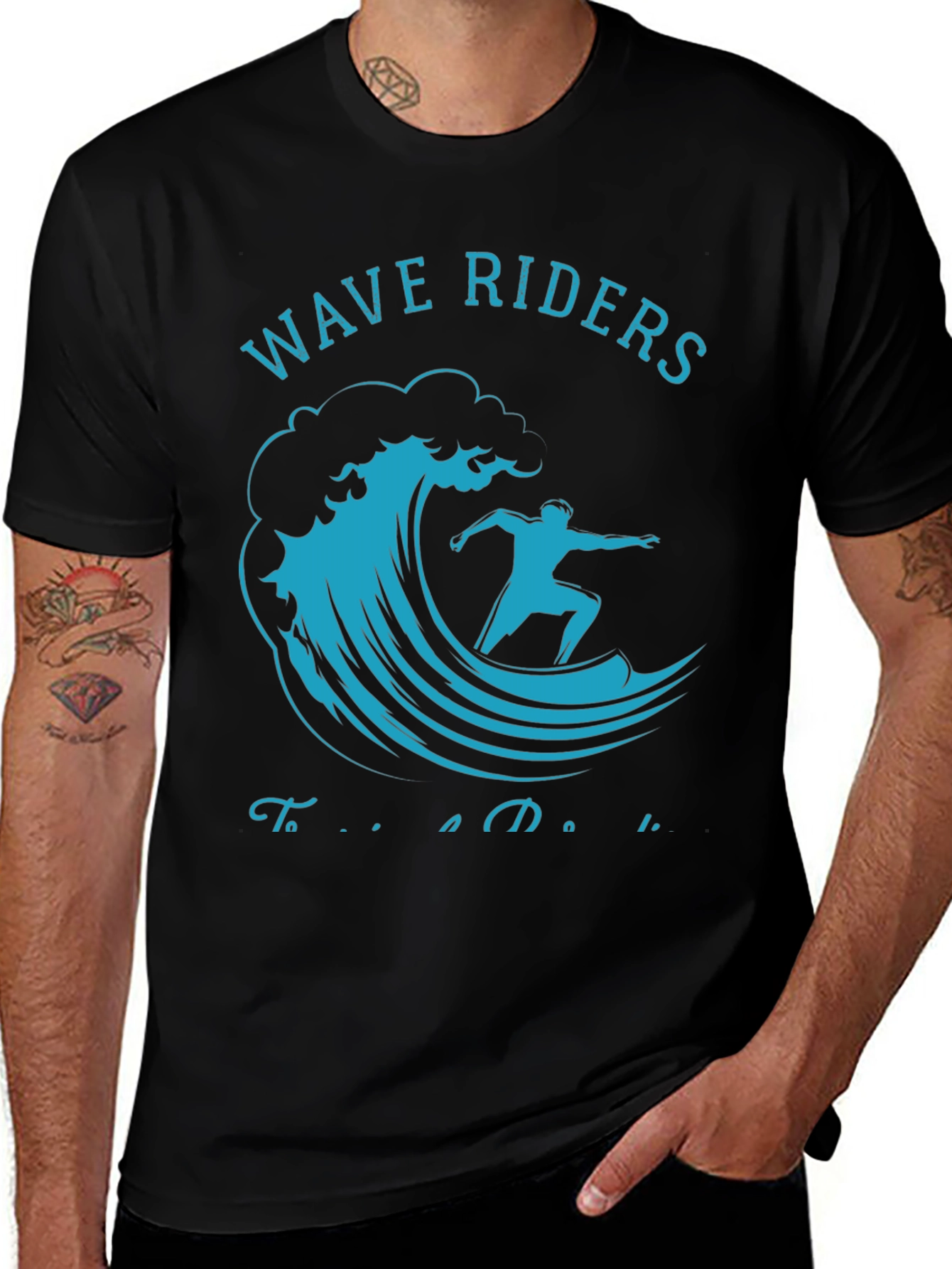 Wave Riders Graphic Tee - Surfing T-Shirt