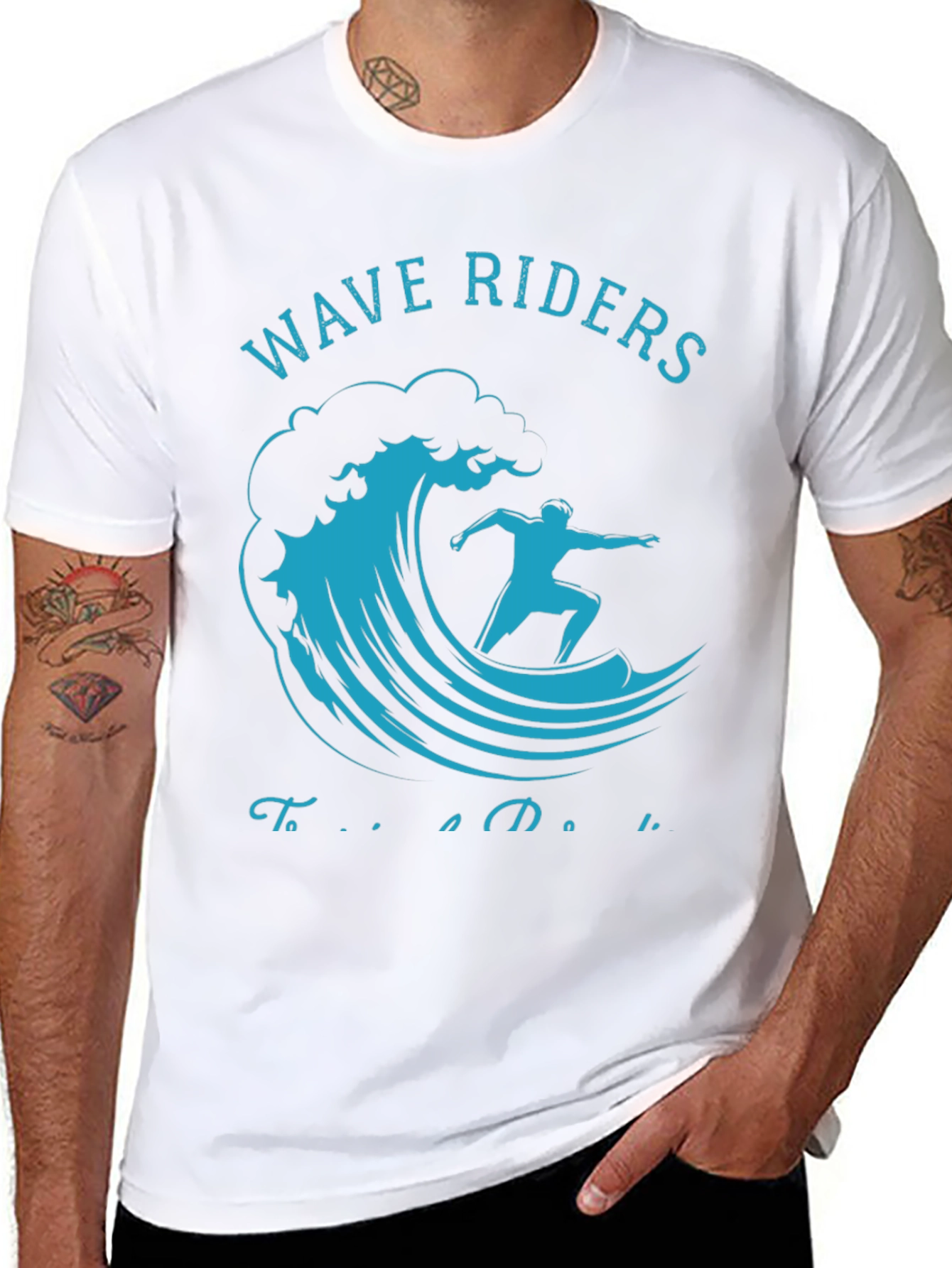 Wave Riders Graphic Tee - Surfing T-Shirt