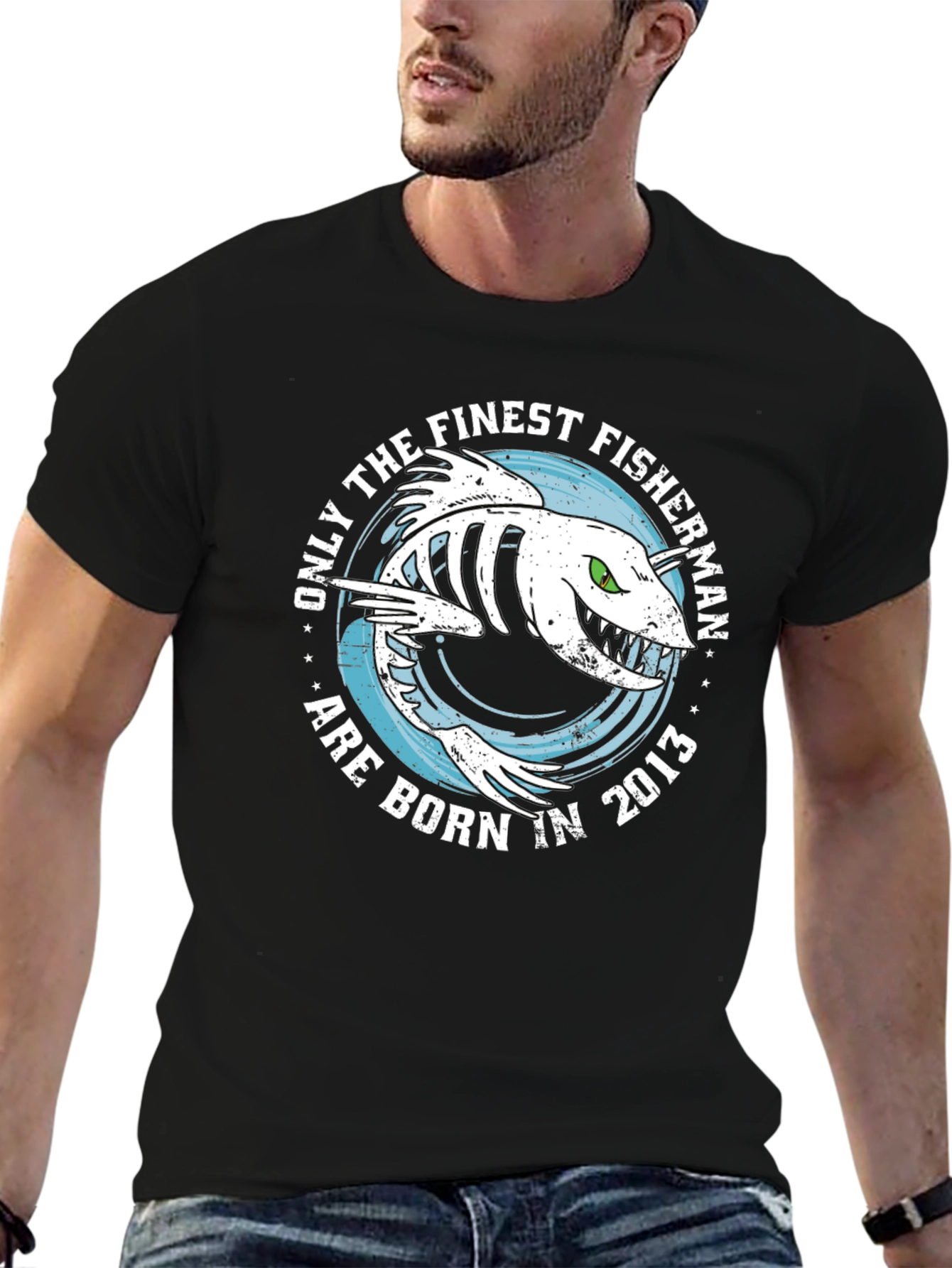 Finest Fisherman Born in 2013 T-Shirt