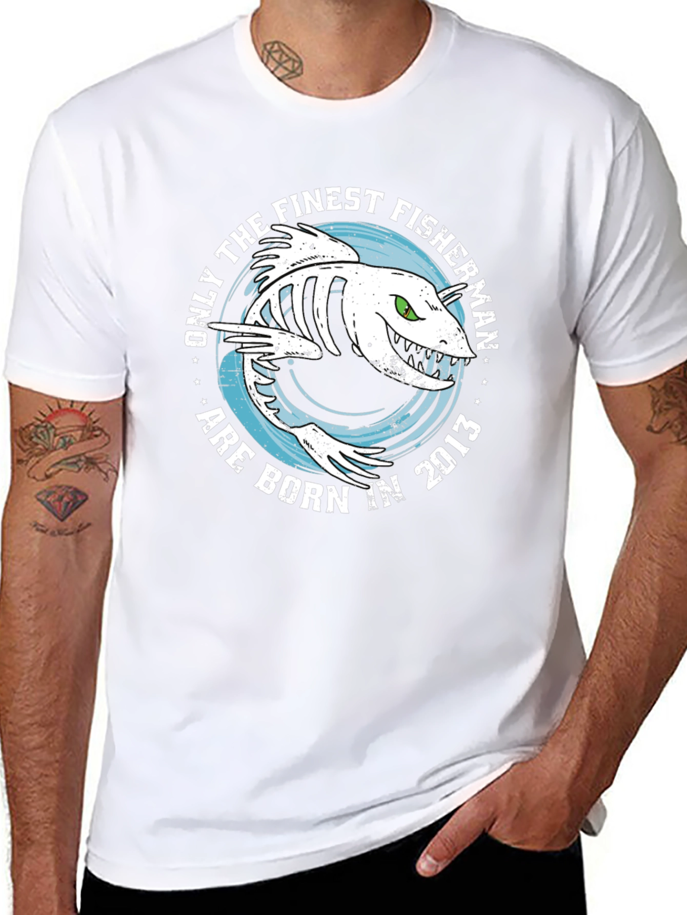 Finest Fisherman Born in 2013 T-Shirt