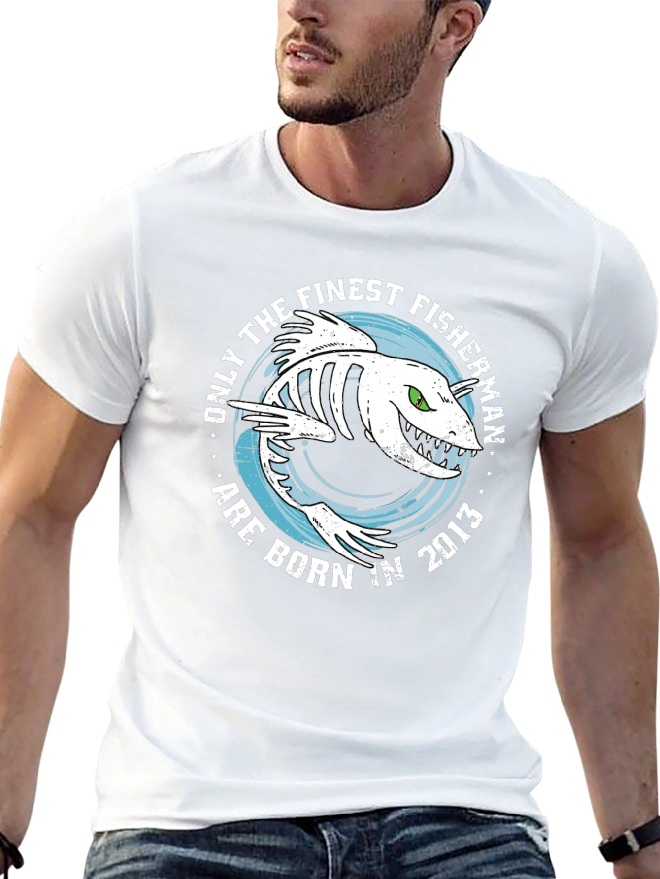 Finest Fisherman Born in 2013 T-Shirt