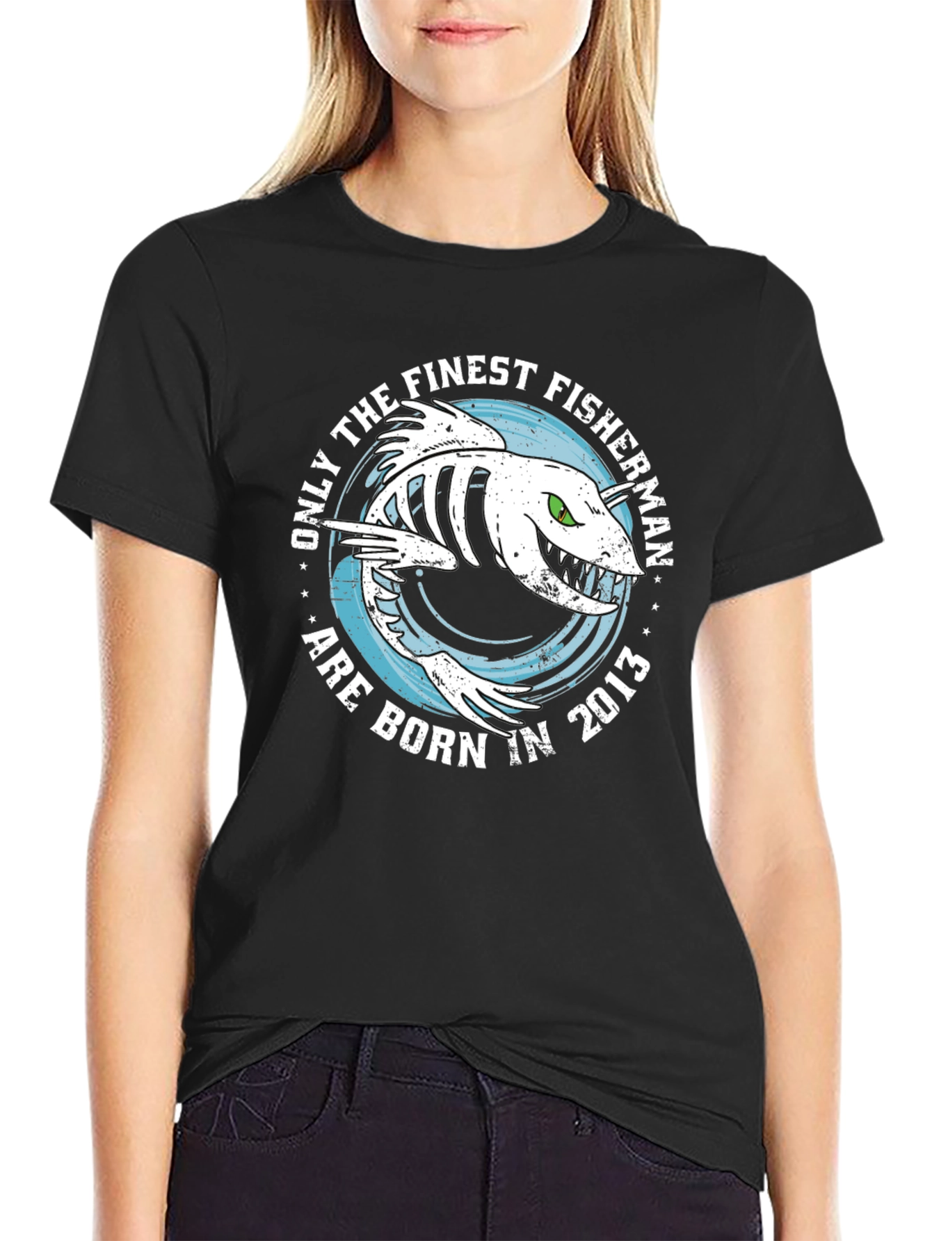Finest Fisherman Born in 2013 T-Shirt