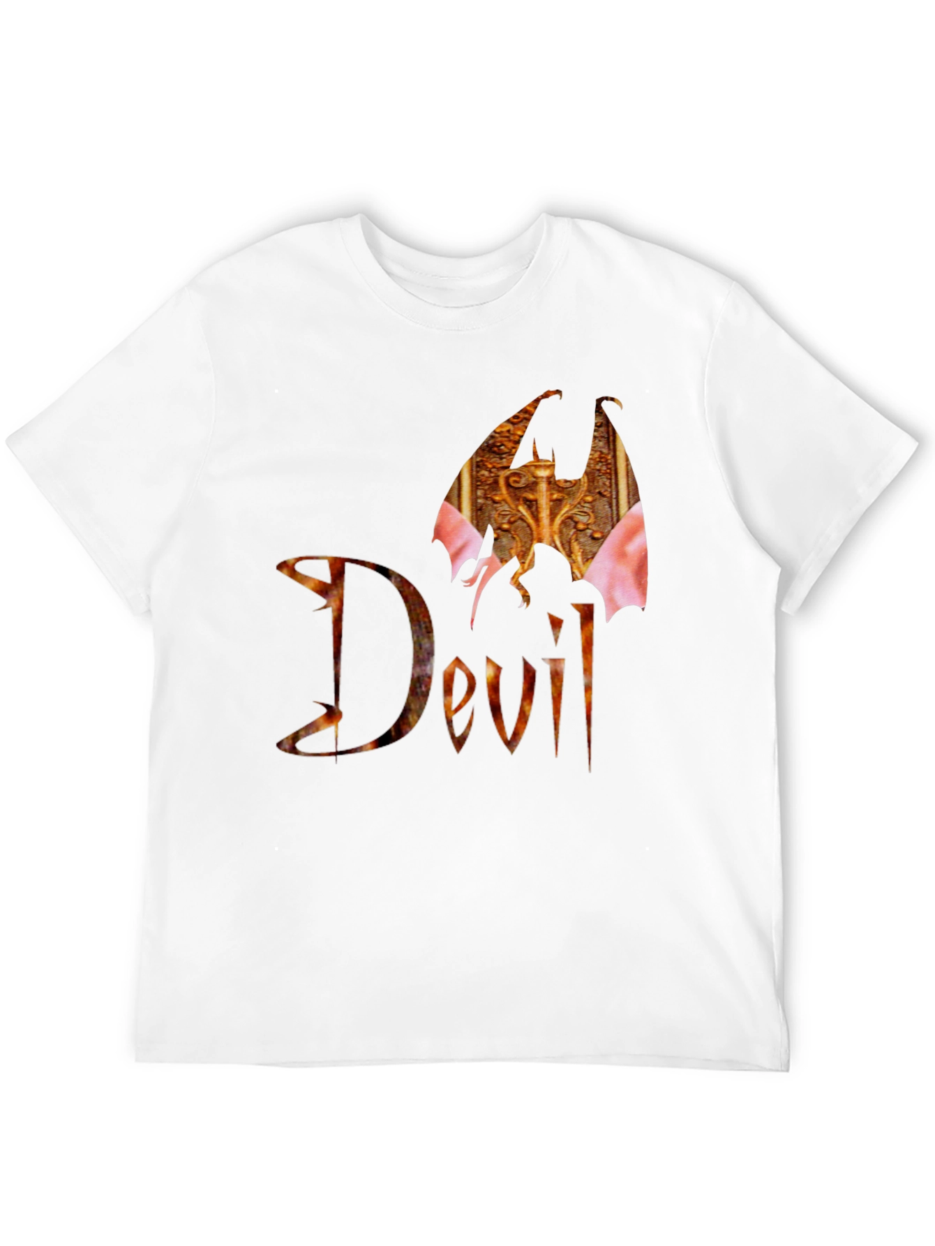 Devil Wings Graphic Black T-Shirt