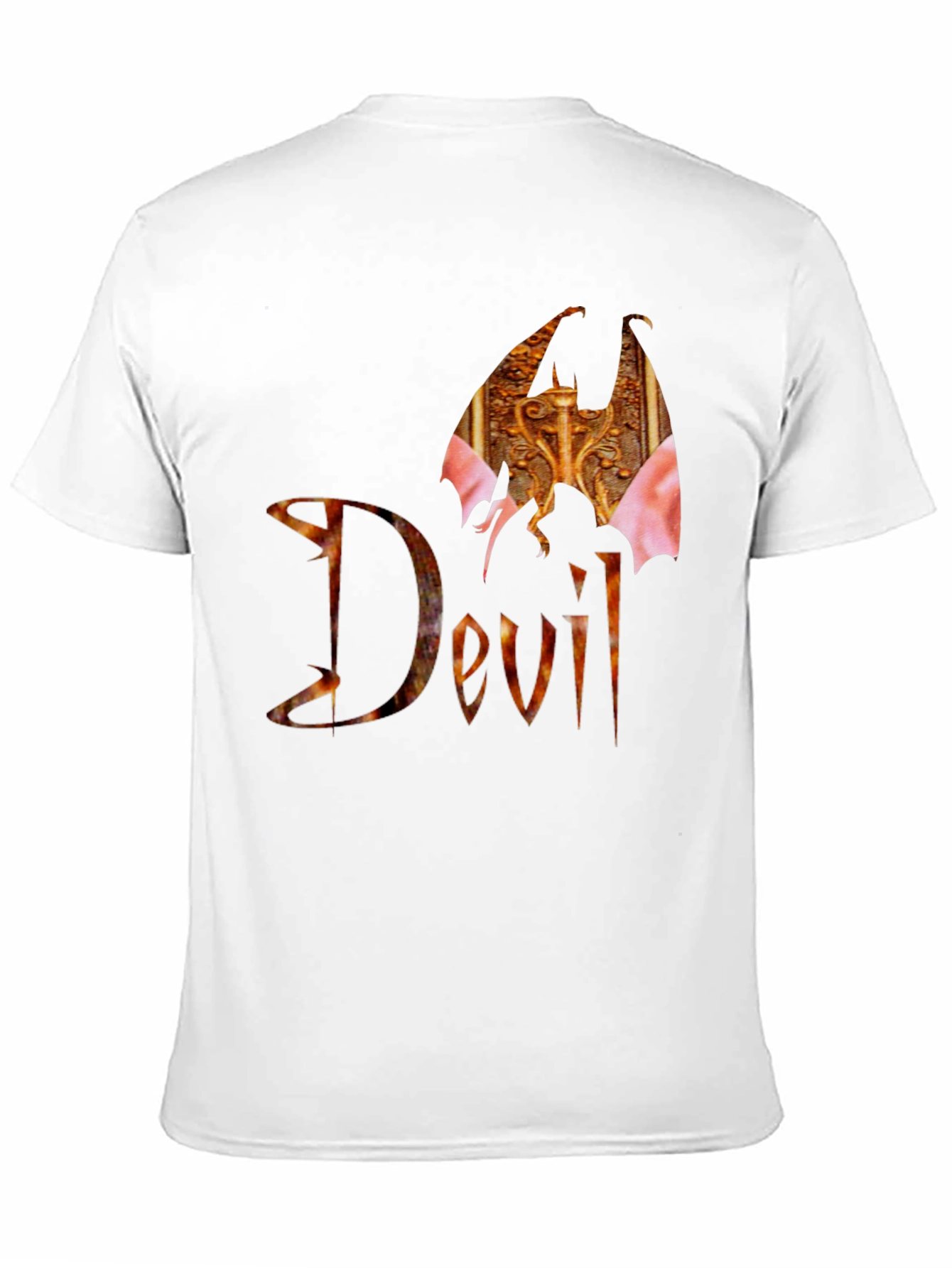 Devil Wings Graphic Black T-Shirt
