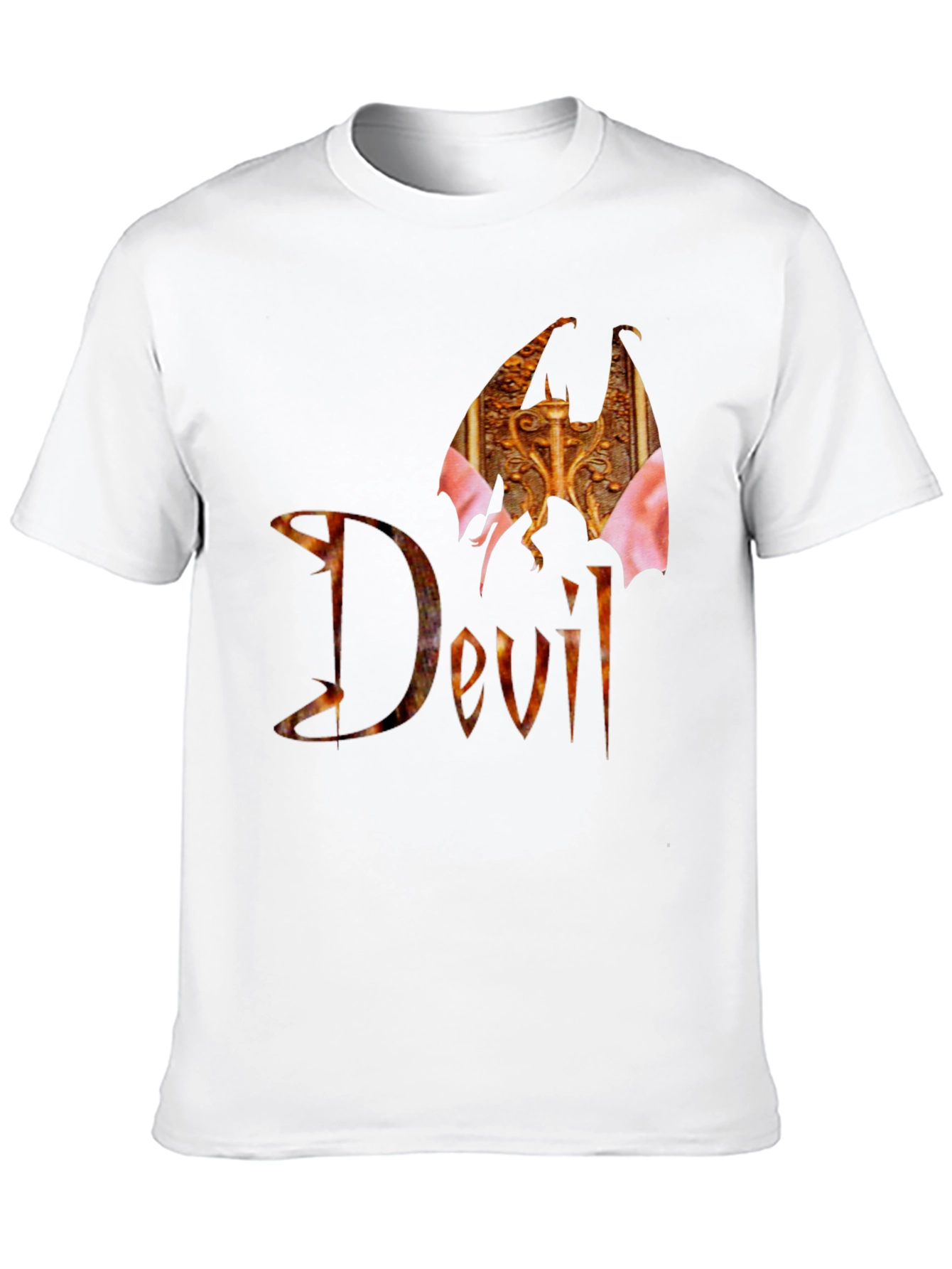 Devil Wings Graphic Black T-Shirt