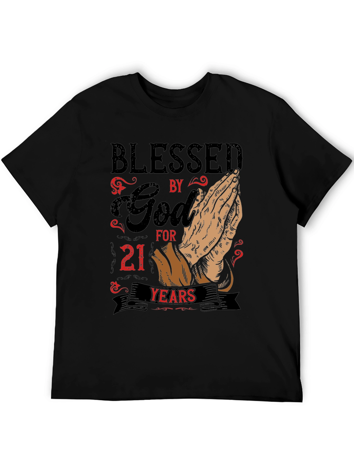Blessed by God for 21 Years Graphic T-Shirt