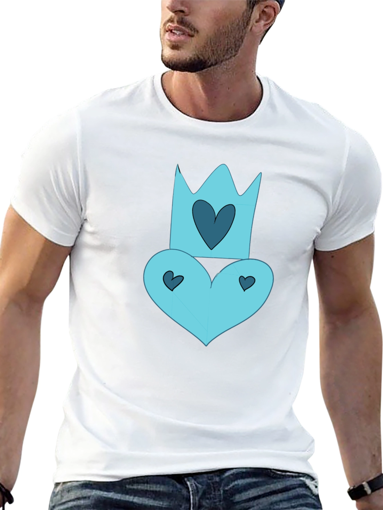 Queen of Hearts Black Tee