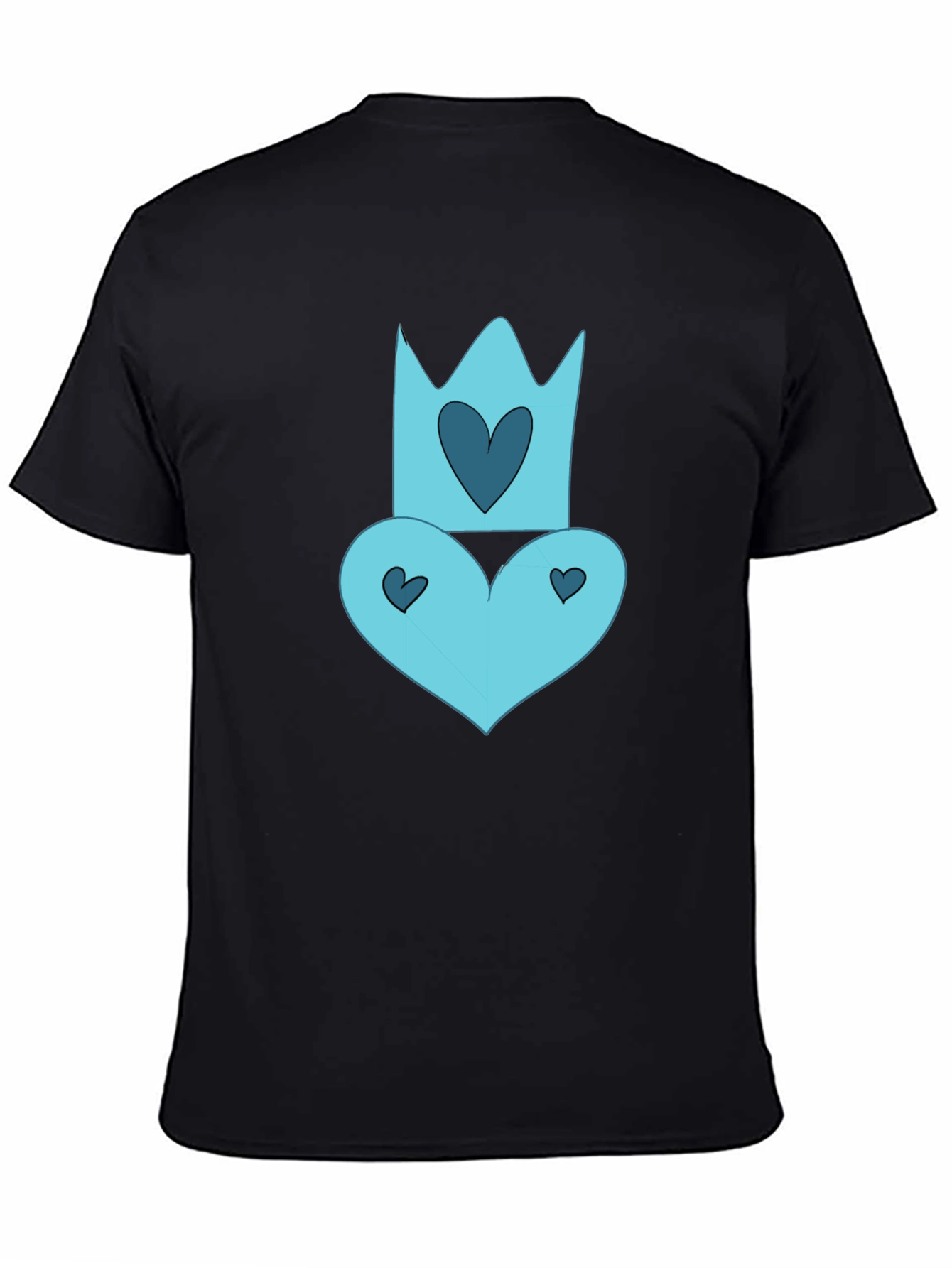 Queen of Hearts Black Tee