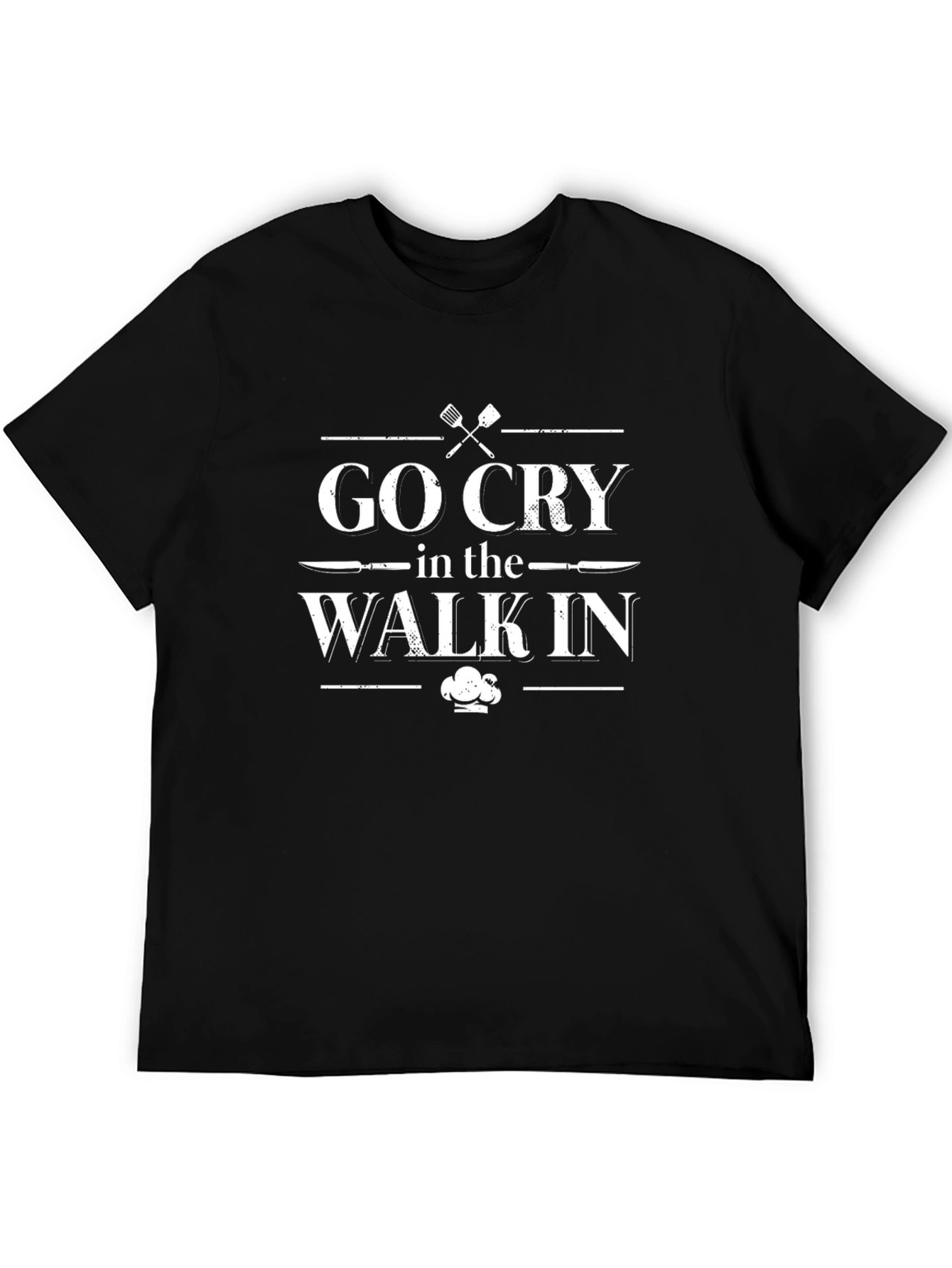 Go Cry in the Walk-In Black Graphic Tee