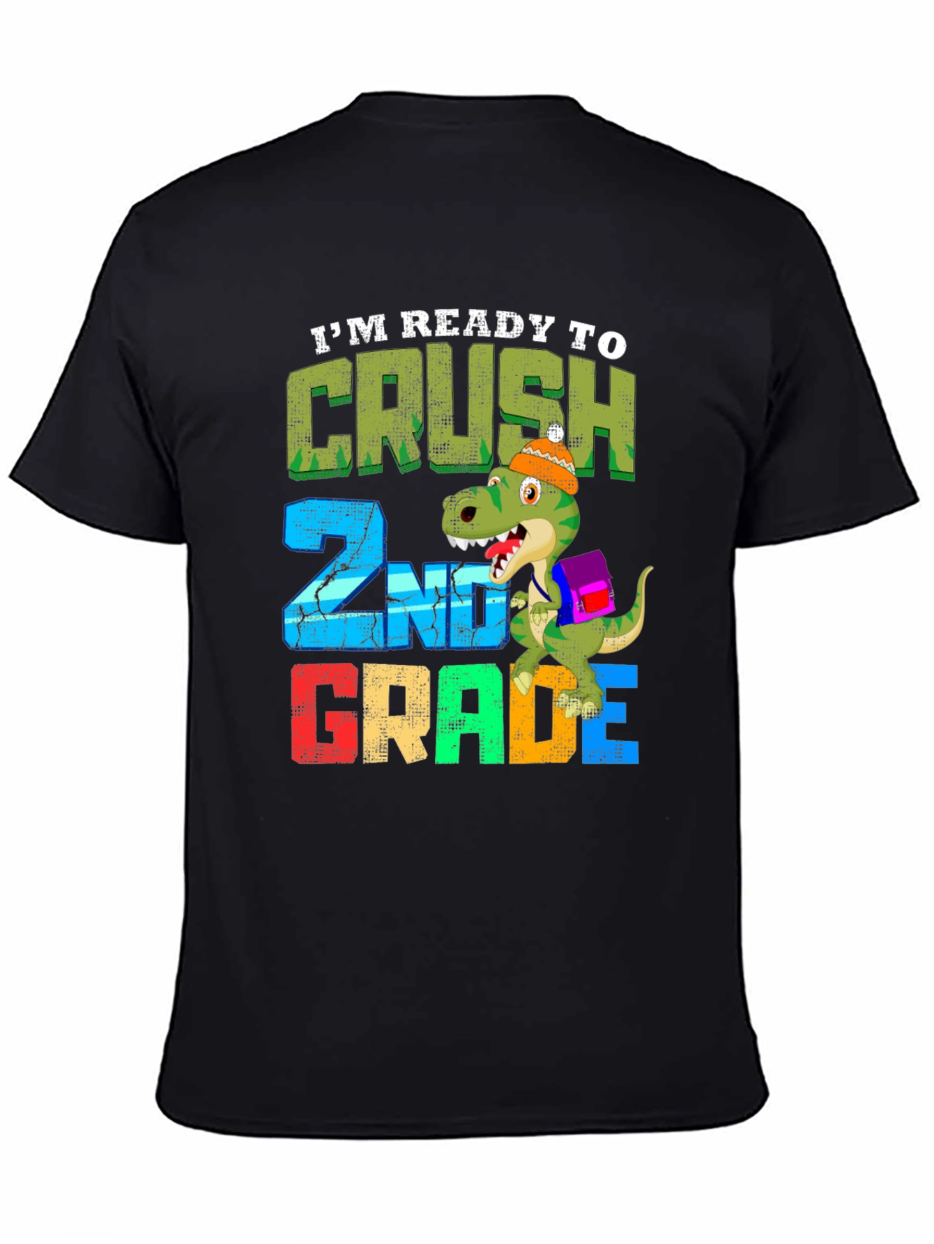 Ready to Crush 2nd Grade Dinosaur T-Shirt