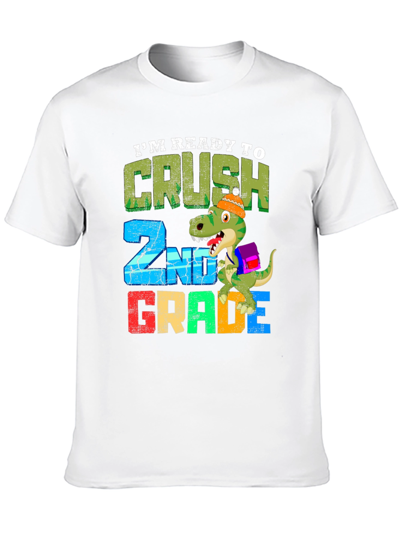 Ready to Crush 2nd Grade Dinosaur T-Shirt