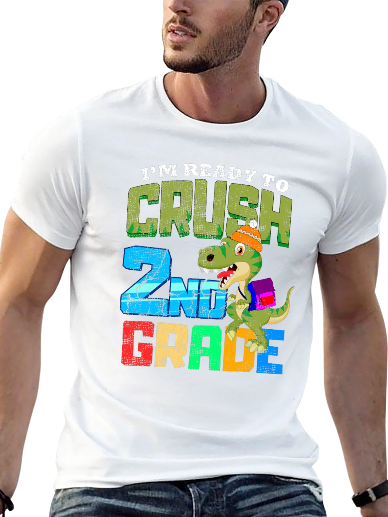 Ready to Crush 2nd Grade Dinosaur T-Shirt
