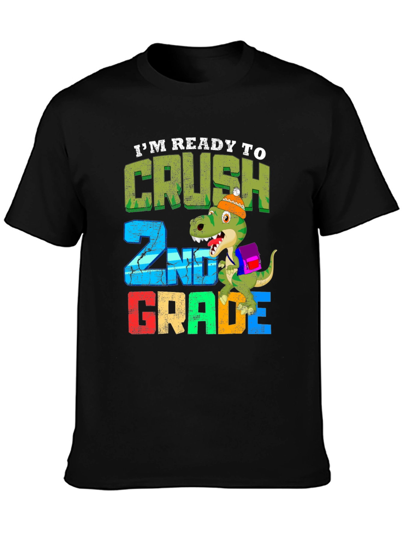 Ready to Crush 2nd Grade Dinosaur T-Shirt