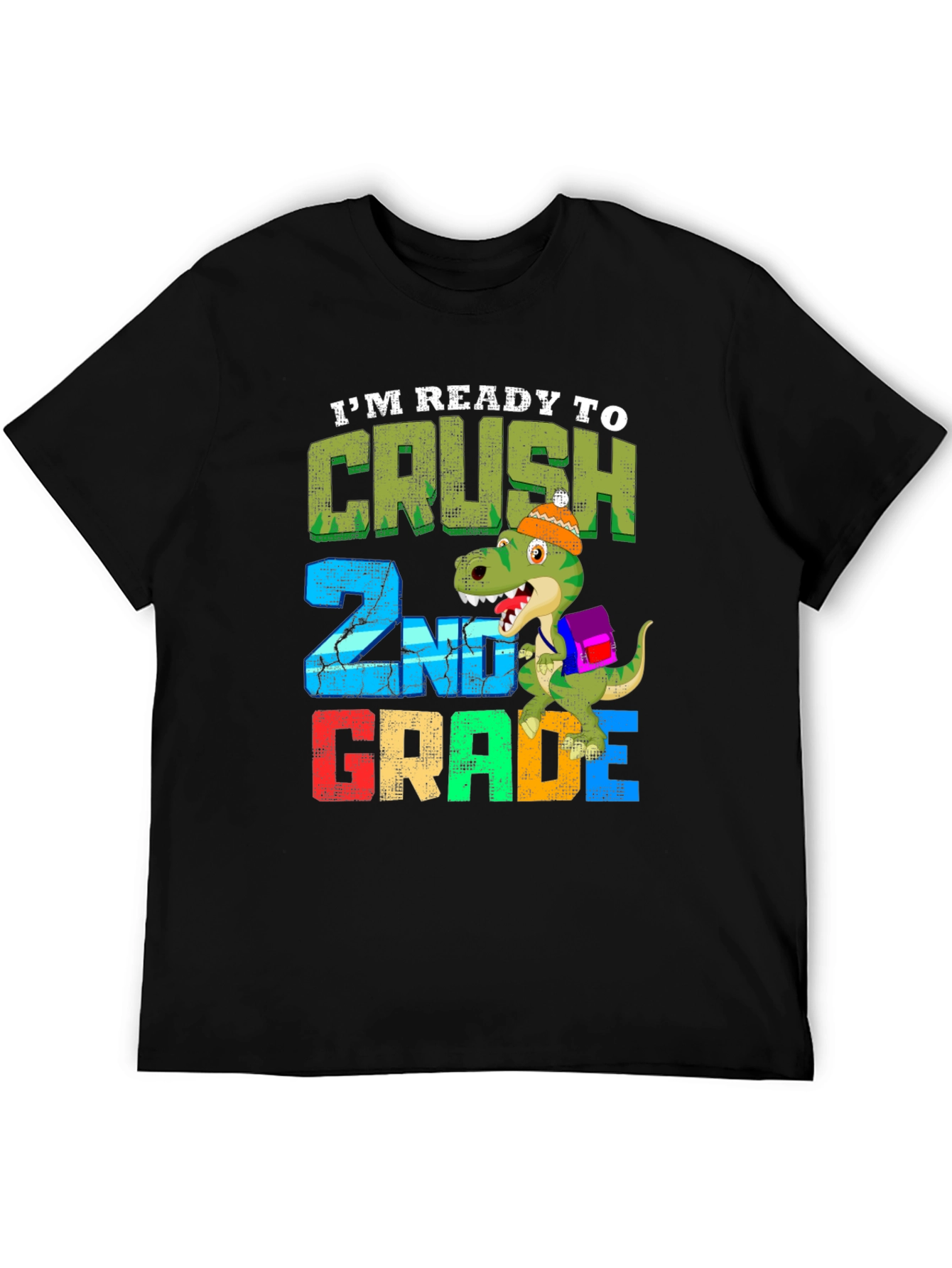 Ready to Crush 2nd Grade Dinosaur T-Shirt