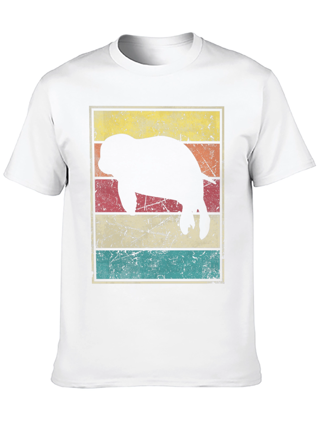 Retro Manatee Silhouette T-Shirt