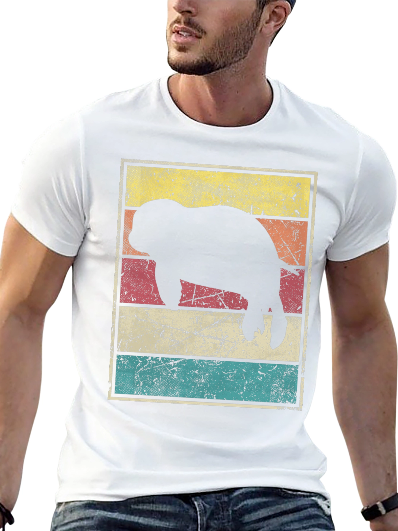 Retro Manatee Silhouette T-Shirt