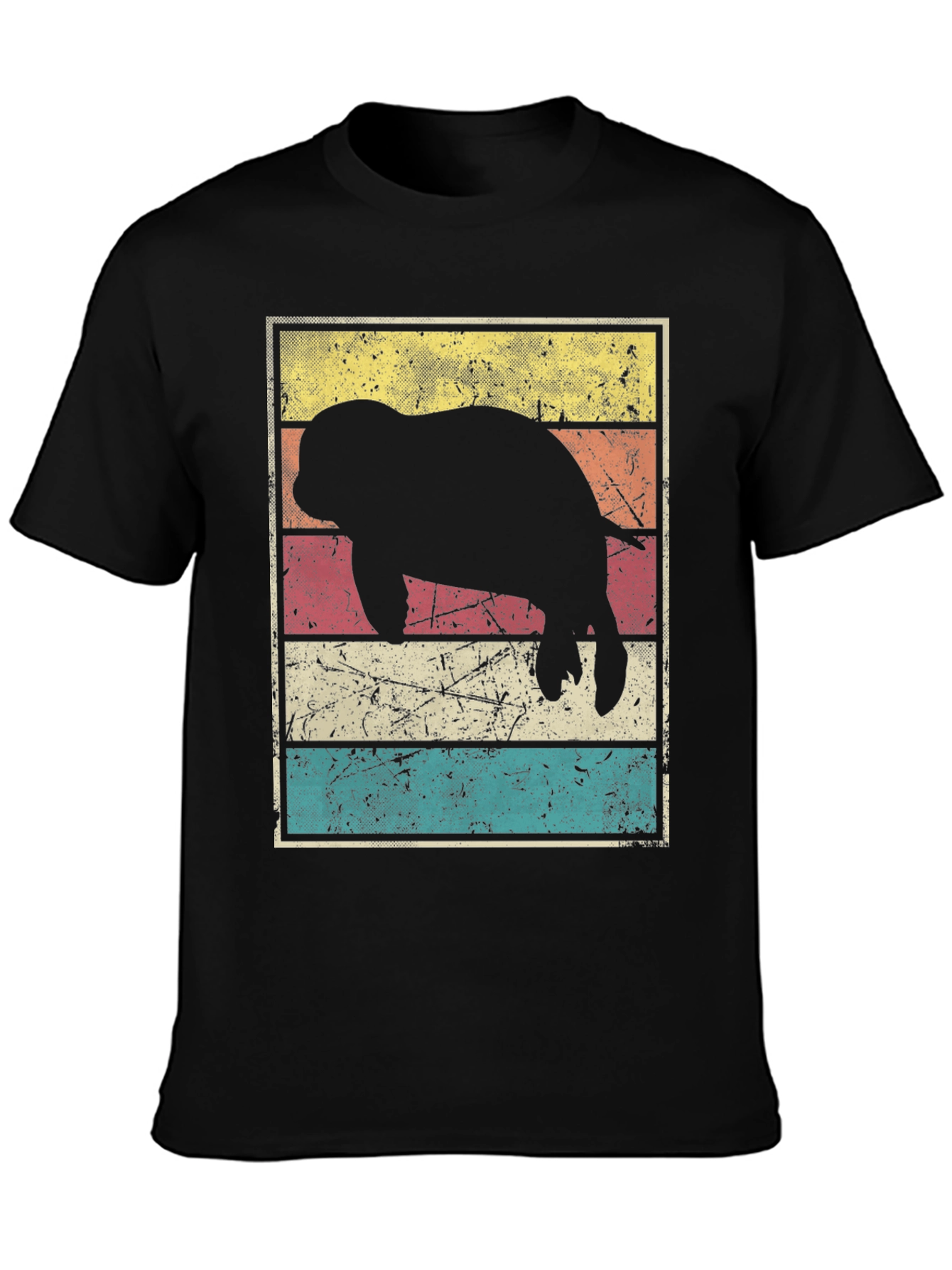 Retro Manatee Silhouette T-Shirt
