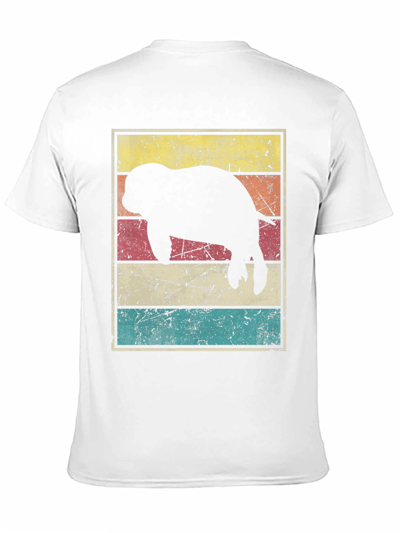 Retro Manatee Silhouette T-Shirt