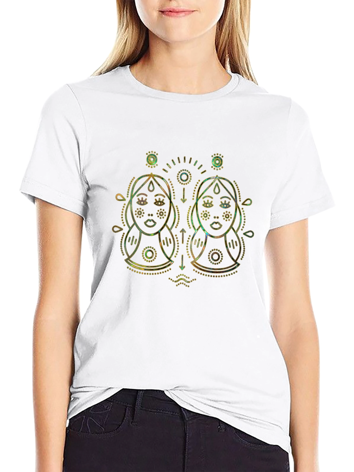 Zodiac Gemini Graphic Print Tee