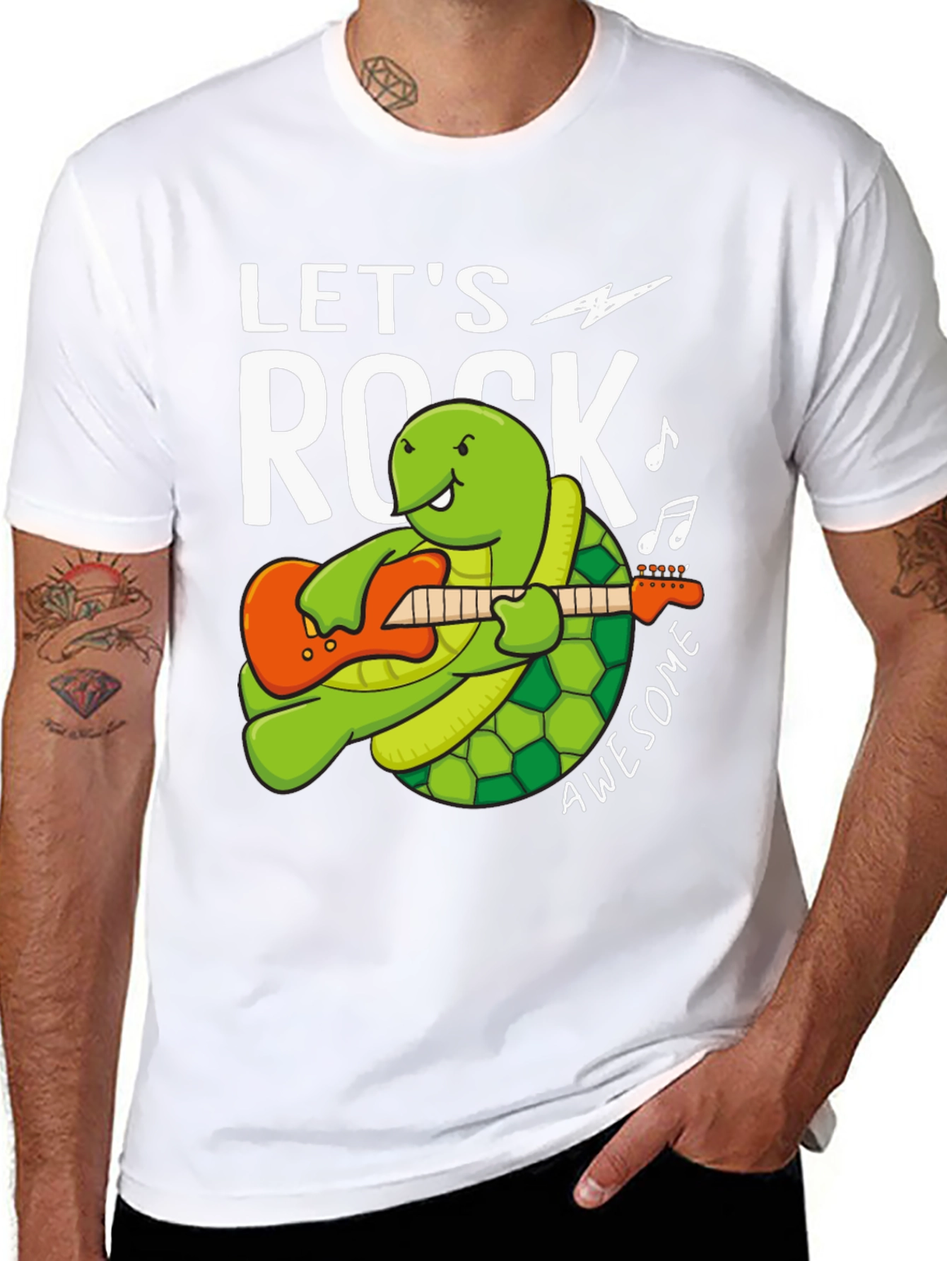 Lets Rock Turtle Graphic Tee