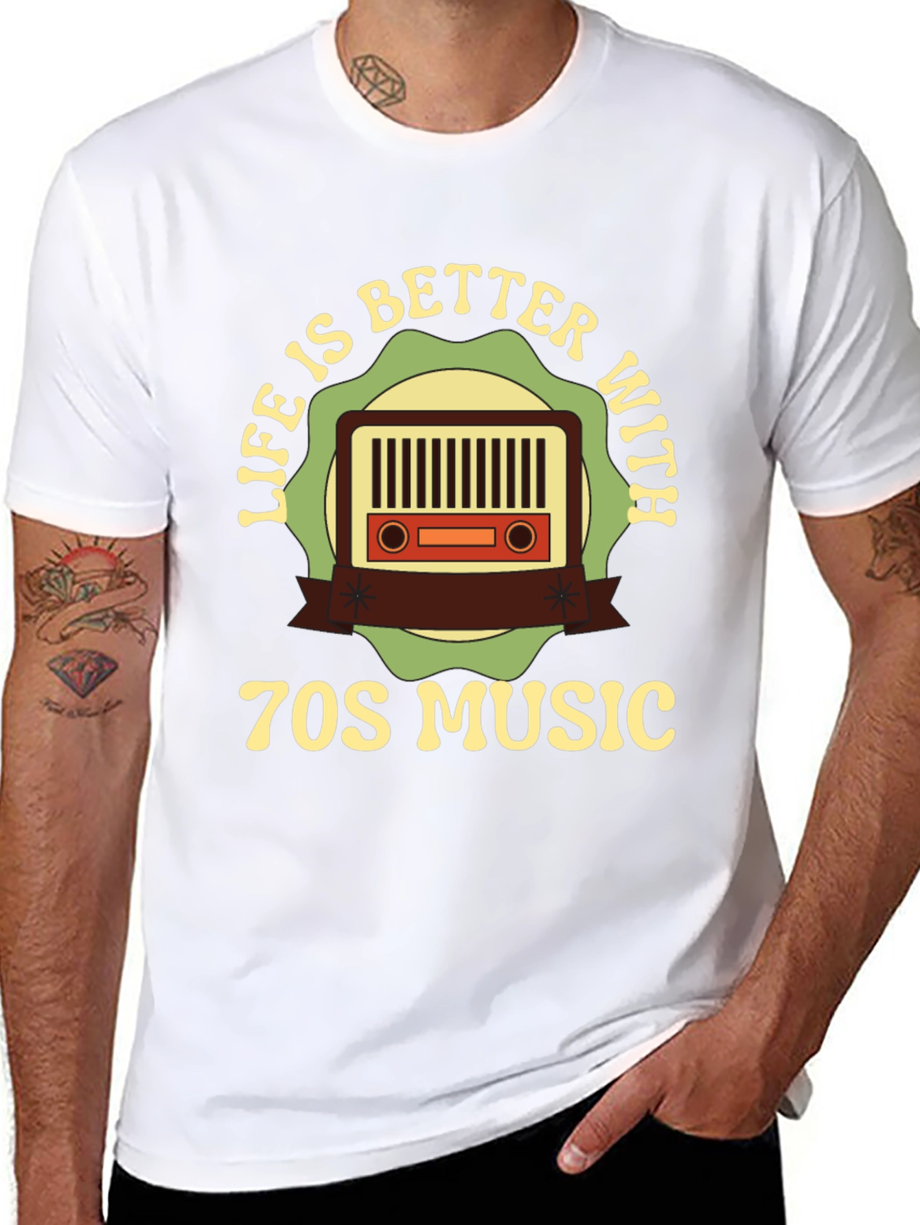 Retro 70s Music T-Shirt