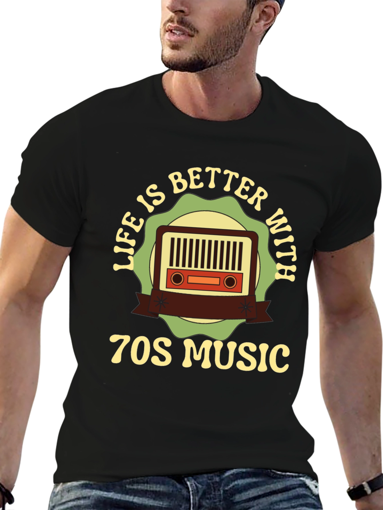 Retro 70s Music T-Shirt