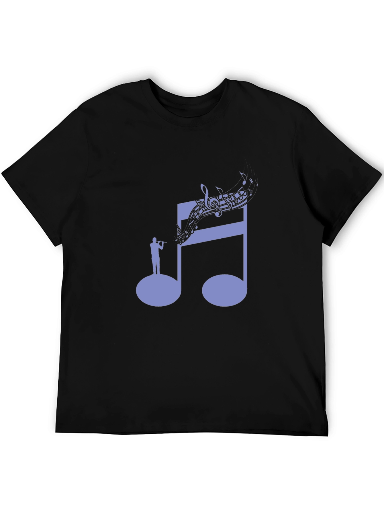 Musical Note T-Shirt | Unique Flute Player Design