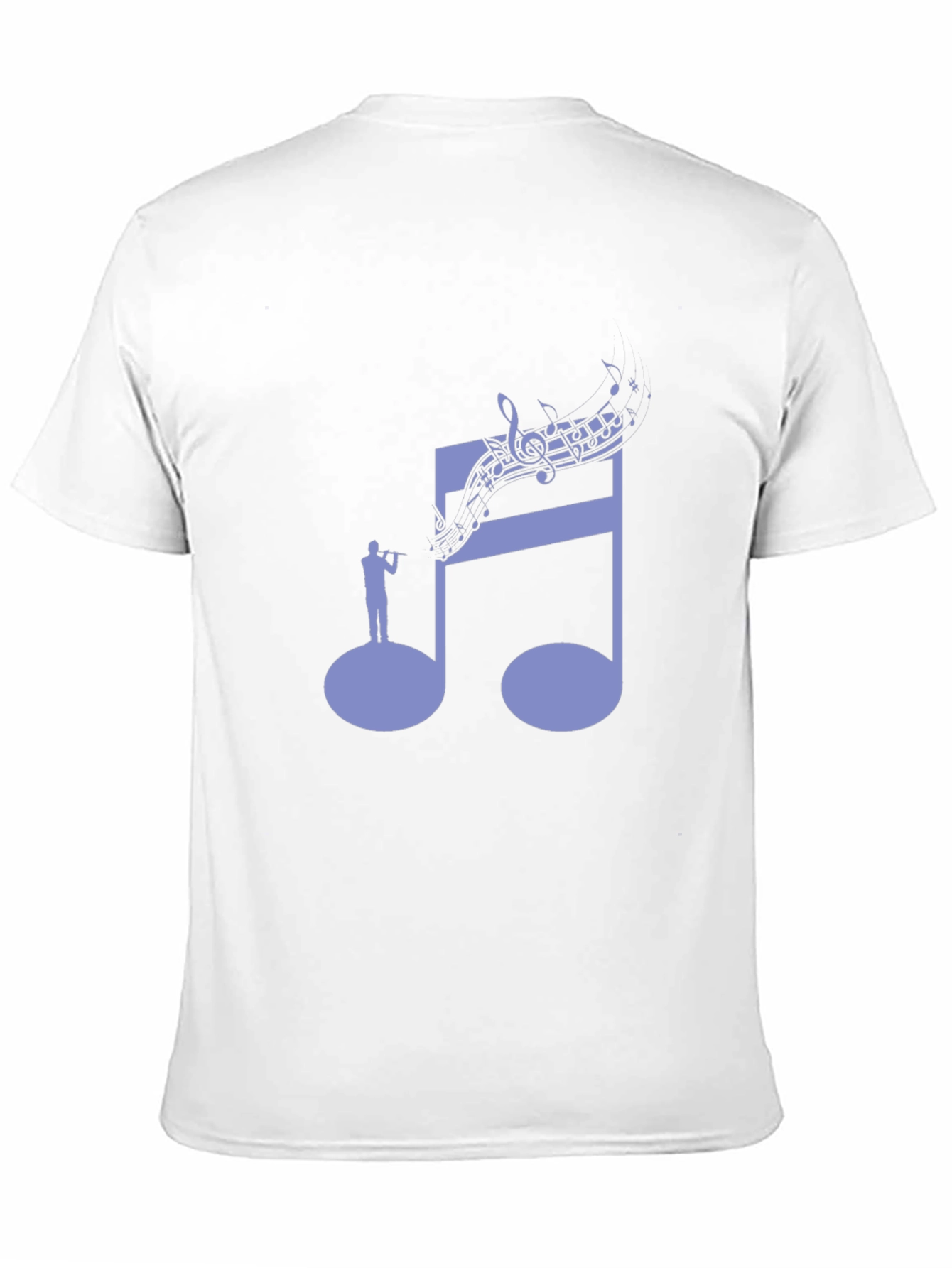 Musical Note T-Shirt | Unique Flute Player Design