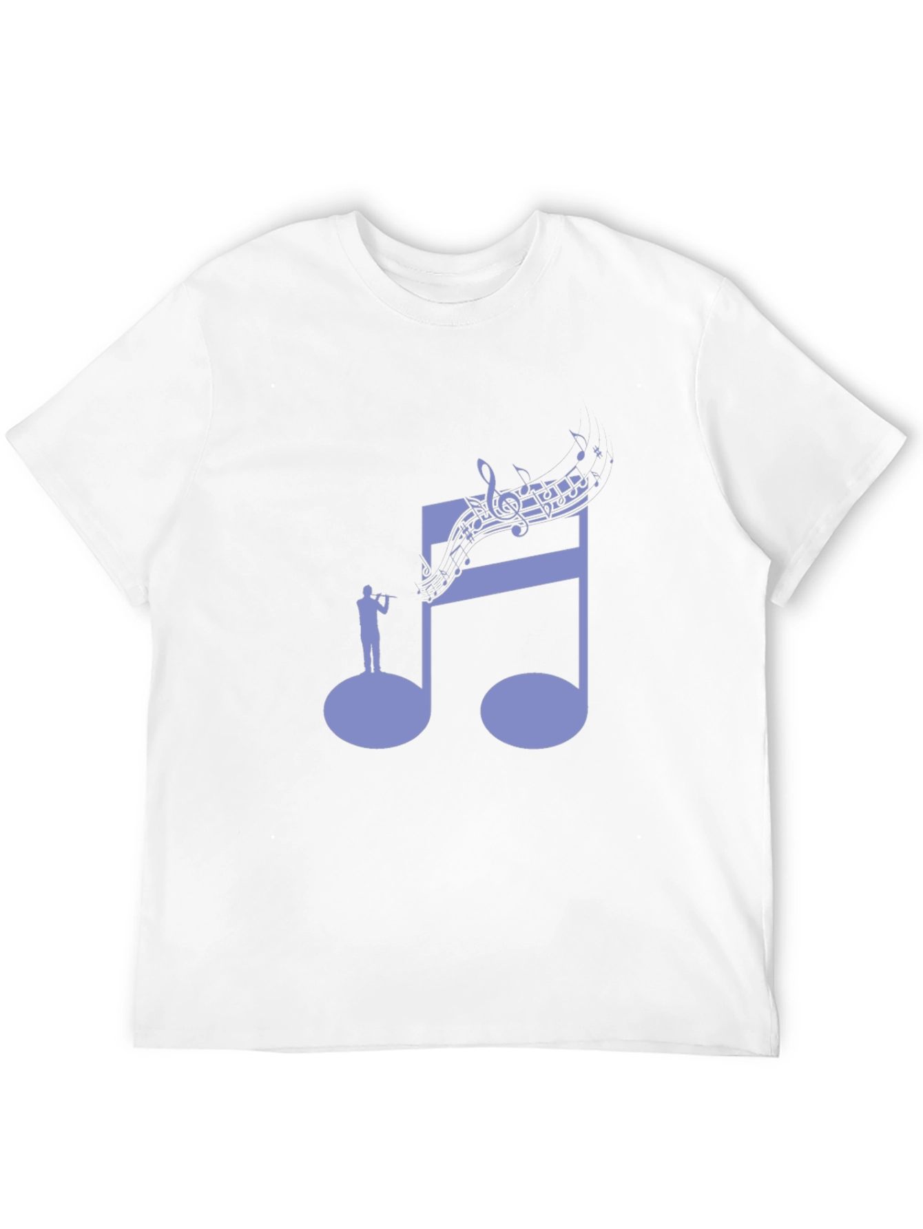 Musical Note T-Shirt | Unique Flute Player Design