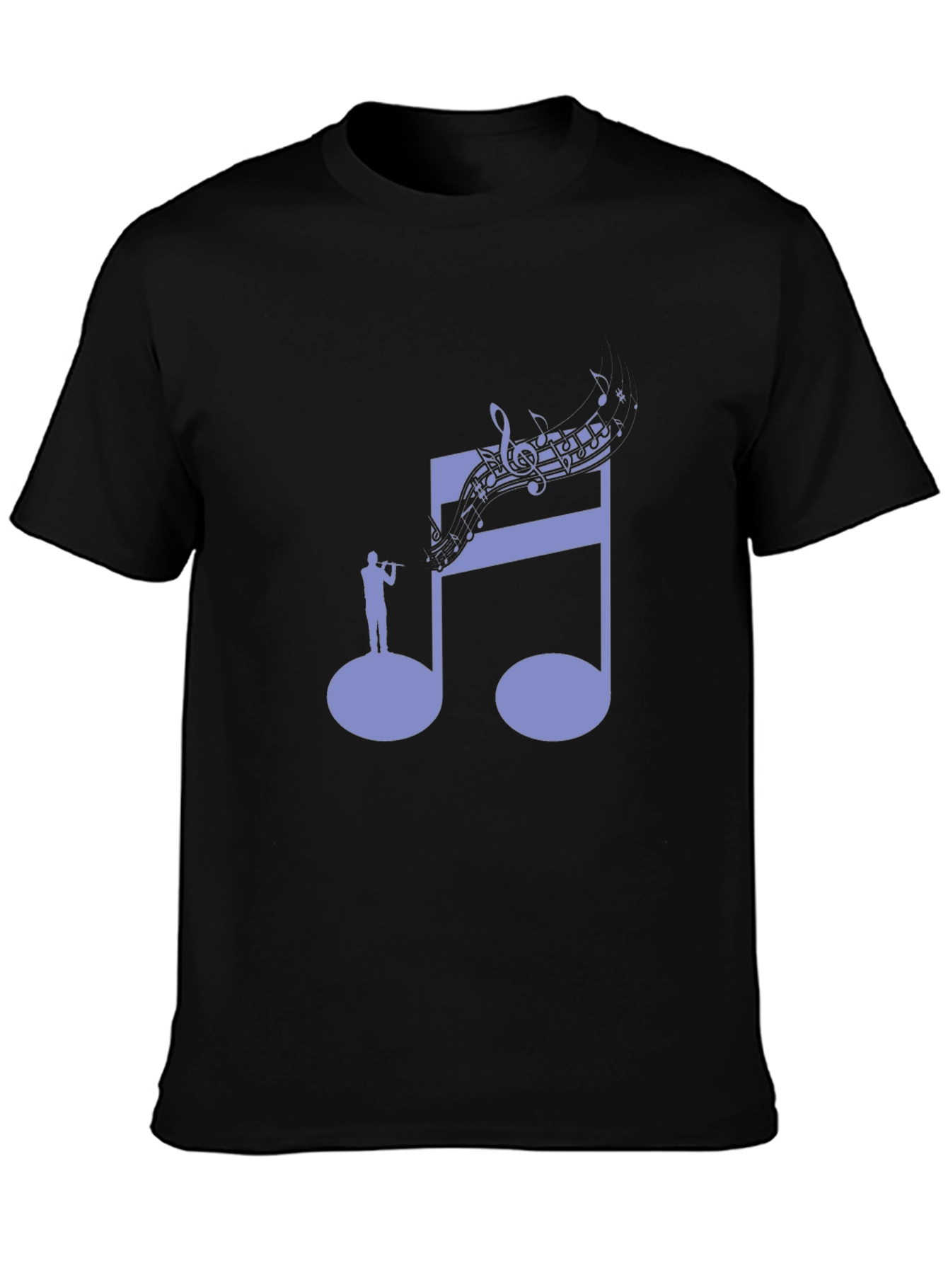 Musical Note T-Shirt | Unique Flute Player Design