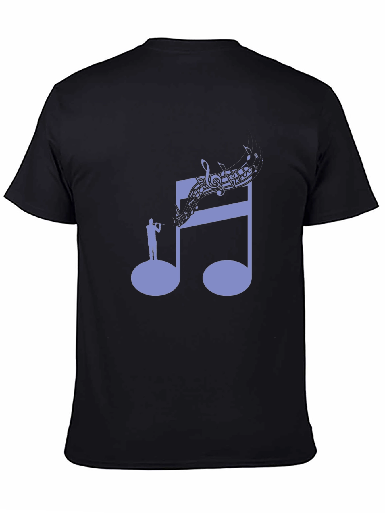 Musical Note T-Shirt | Unique Flute Player Design