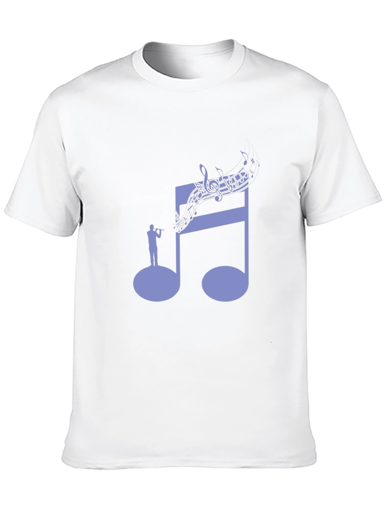 Musical Note T-Shirt | Unique Flute Player Design