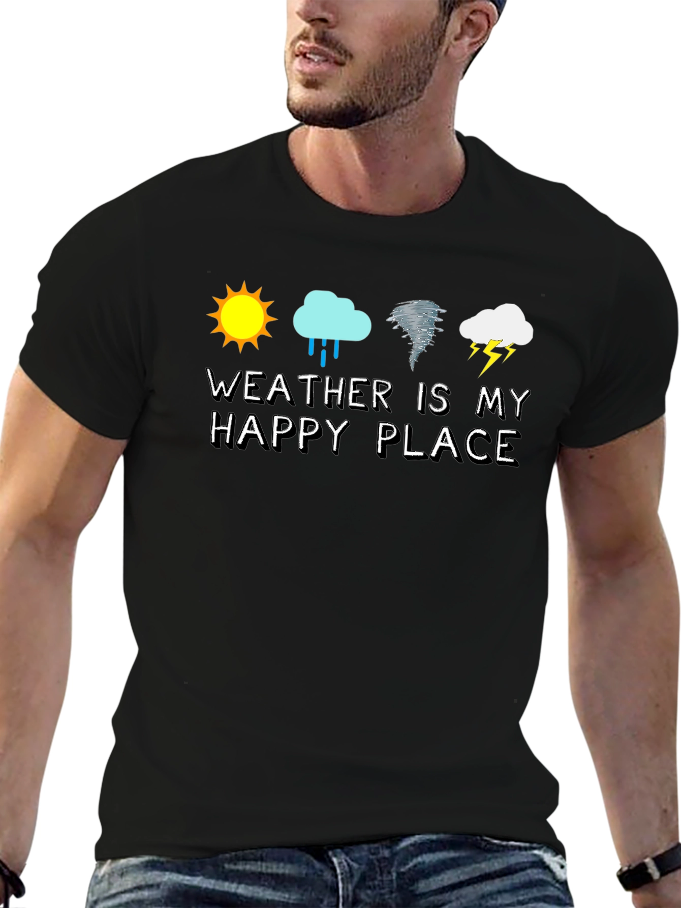 Weather Is My Happy Place Graphic T-Shirt