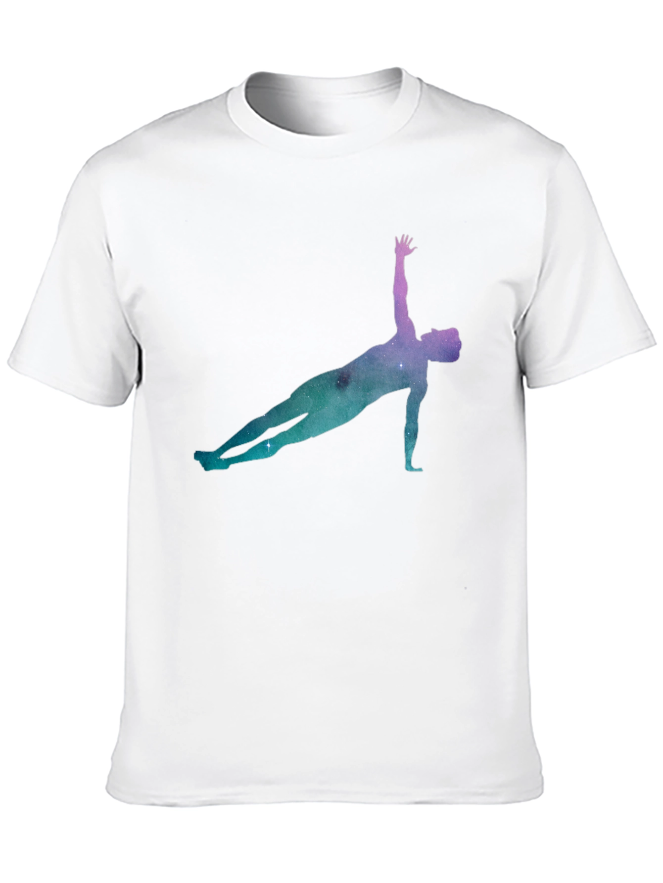 Cosmic Yoga Pose Black Tee