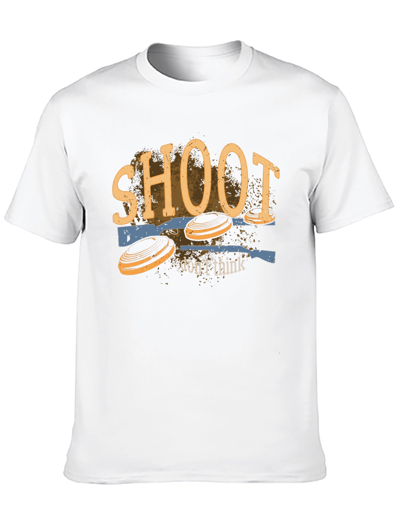 Shoot Dont Think Clay Pigeon Shooting T-Shirt
