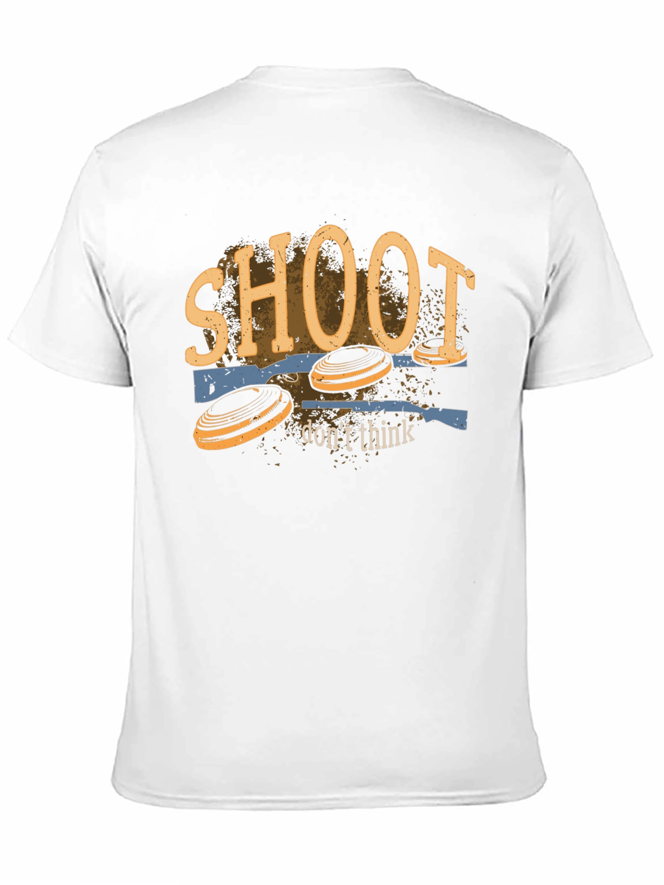 Shoot Dont Think Clay Pigeon Shooting T-Shirt