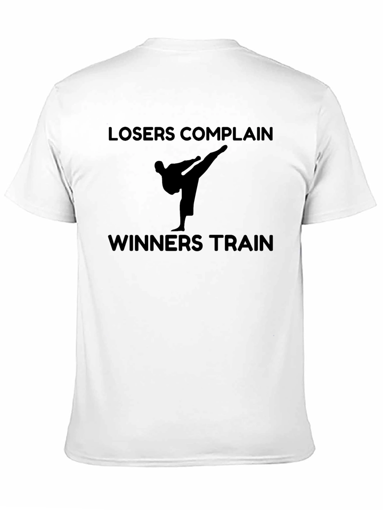 Losers Complain Winners Train Black T-Shirt