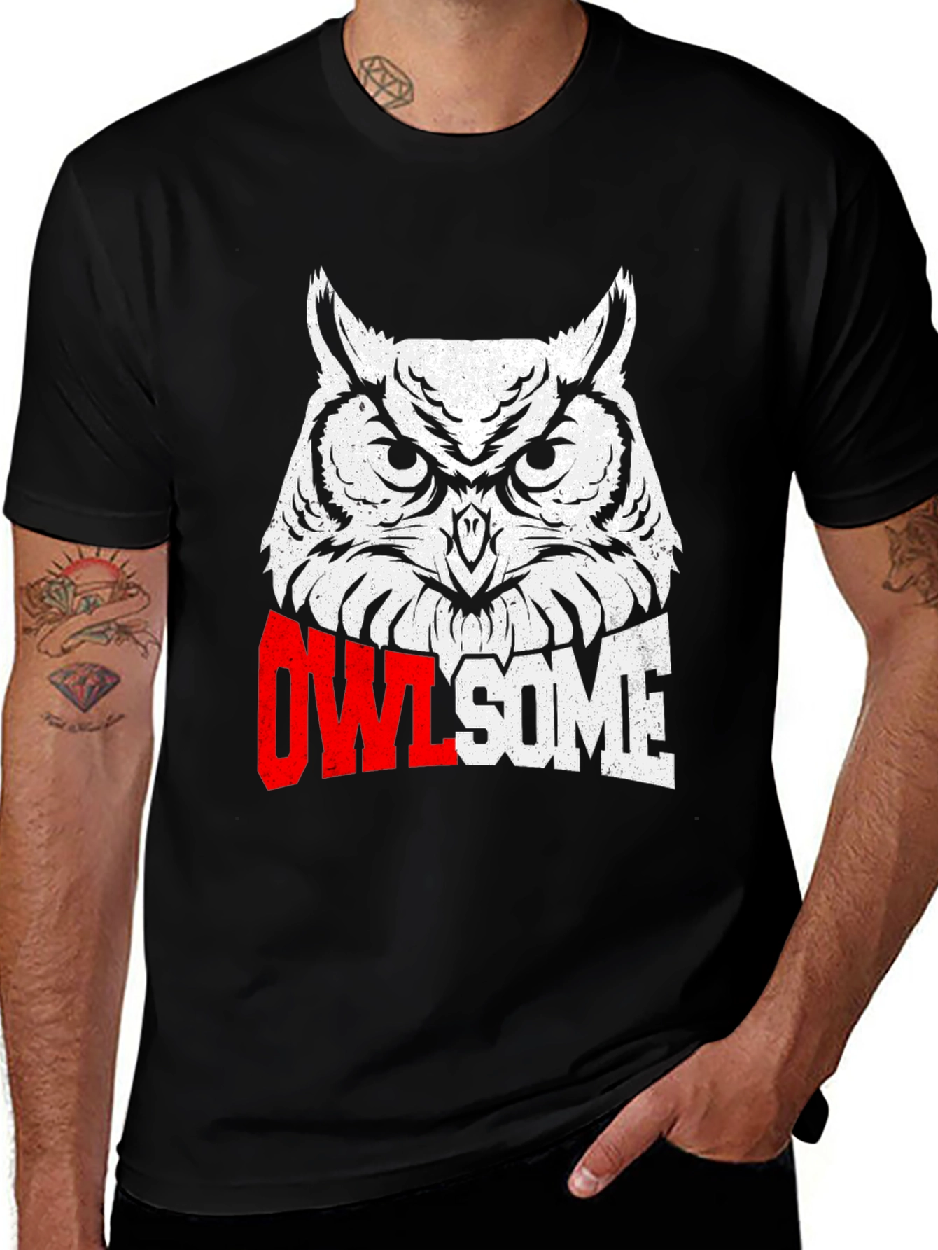 Owl-some Graphic Tee - Unique Owl Design