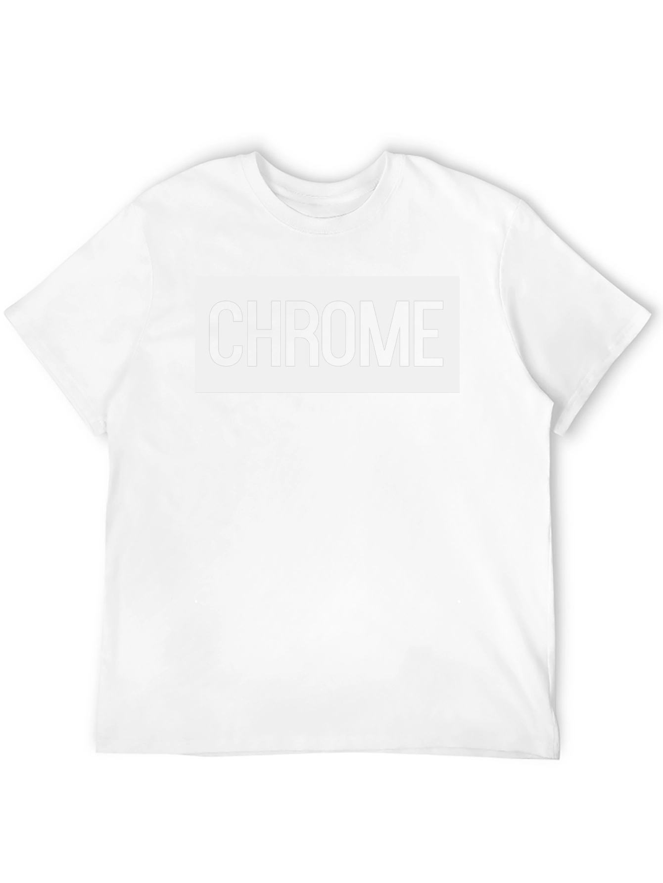 Chrome Logo Black T-Shirt - Cool & Casual