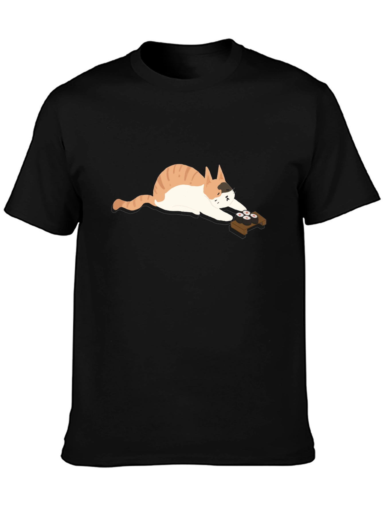 Sushi Cat Graphic Tee - Relaxed Fit