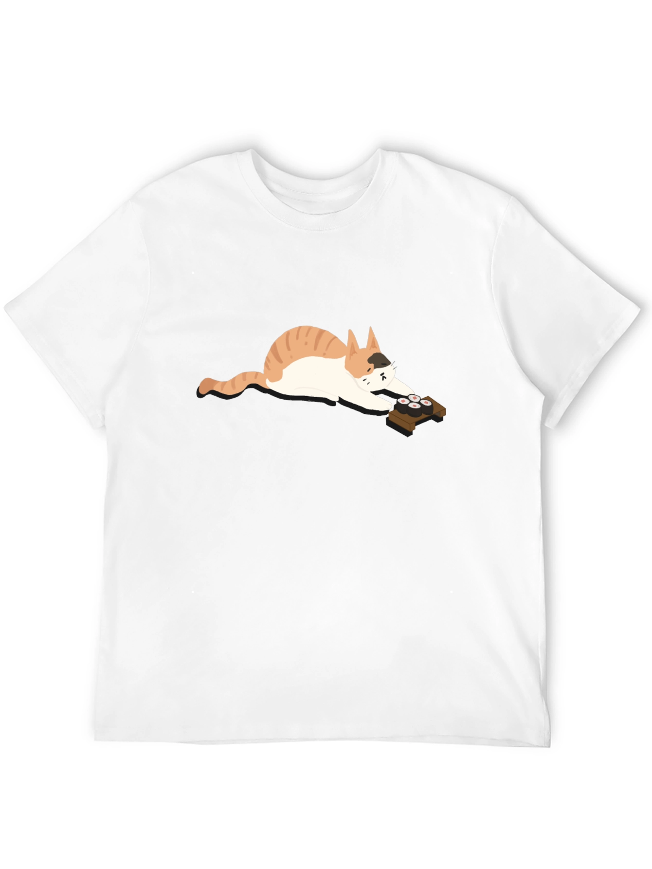 Sushi Cat Graphic Tee - Relaxed Fit