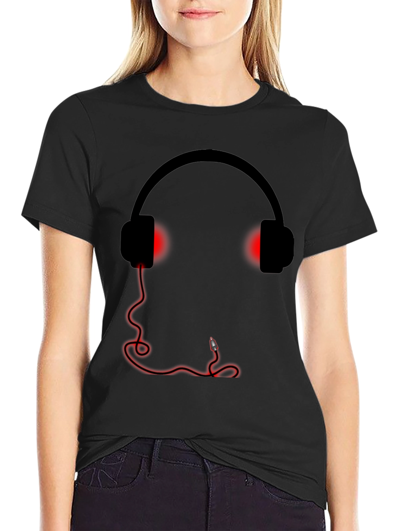 Headphone Graphic Tee - Music Lovers T-Shirt