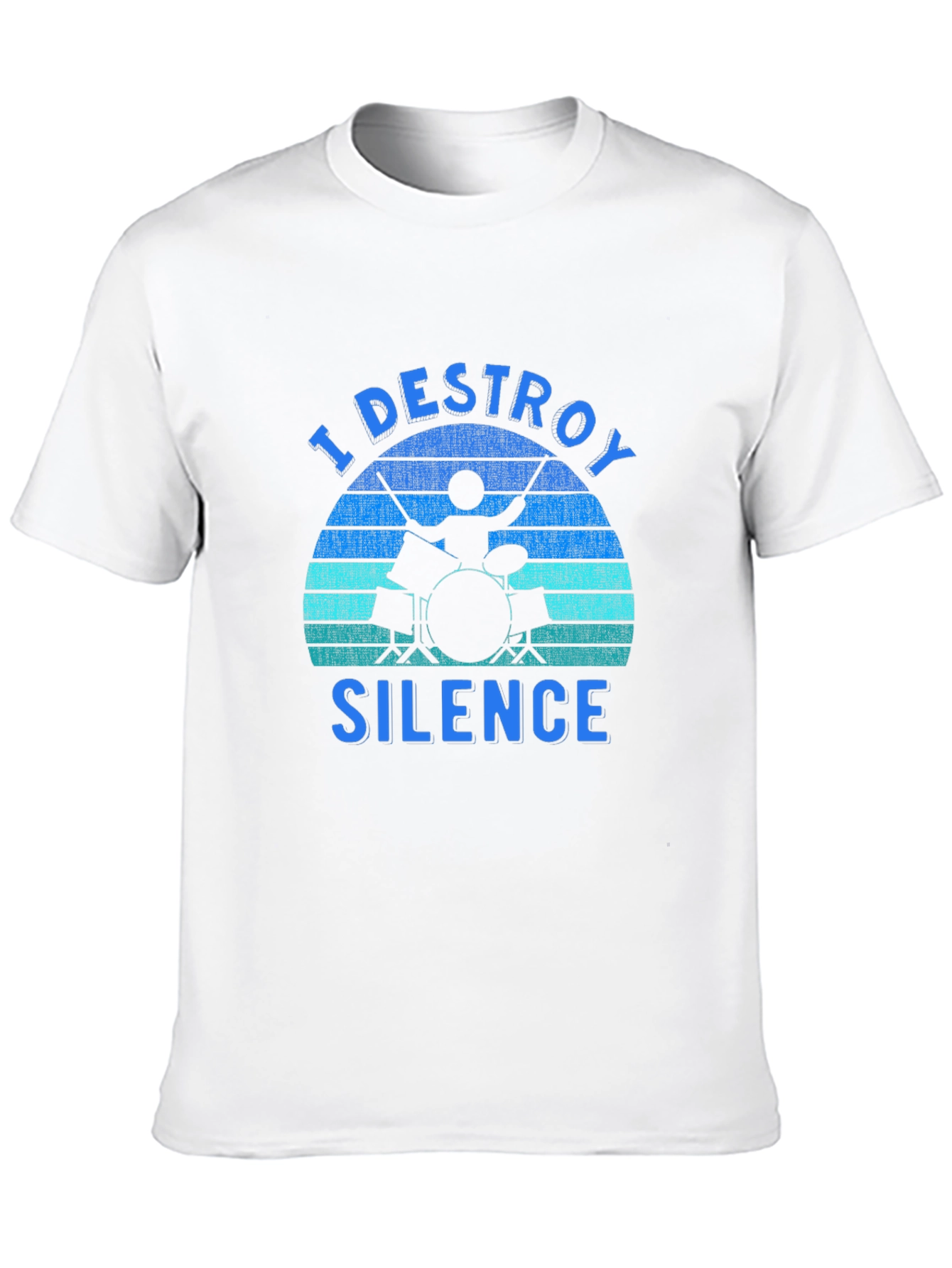 I Destroy Silence Drummer Graphic Tee