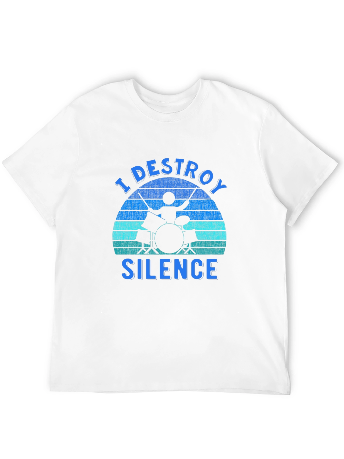 I Destroy Silence Drummer Graphic Tee