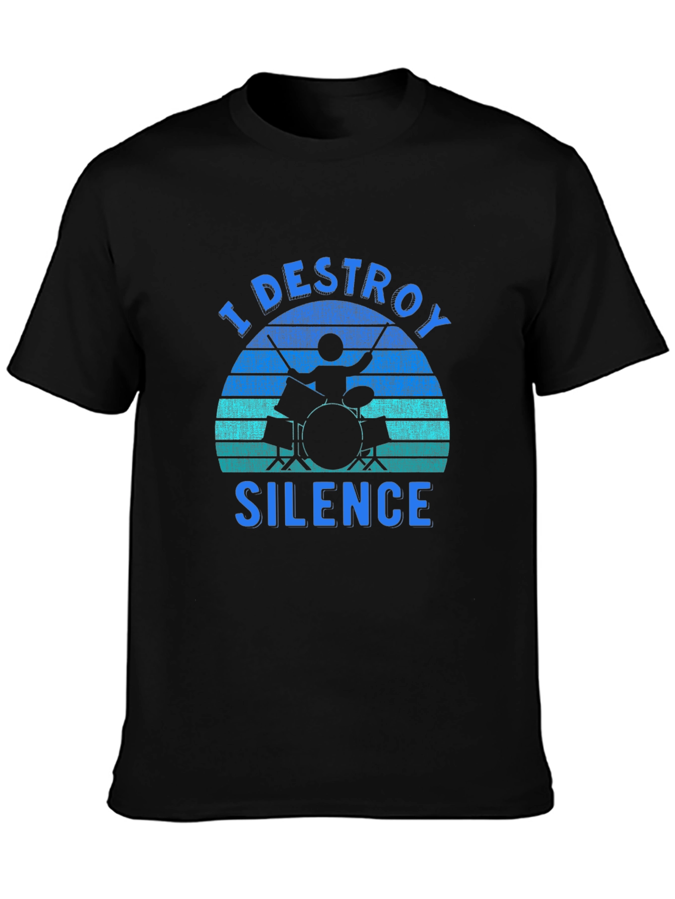 I Destroy Silence Drummer Graphic Tee