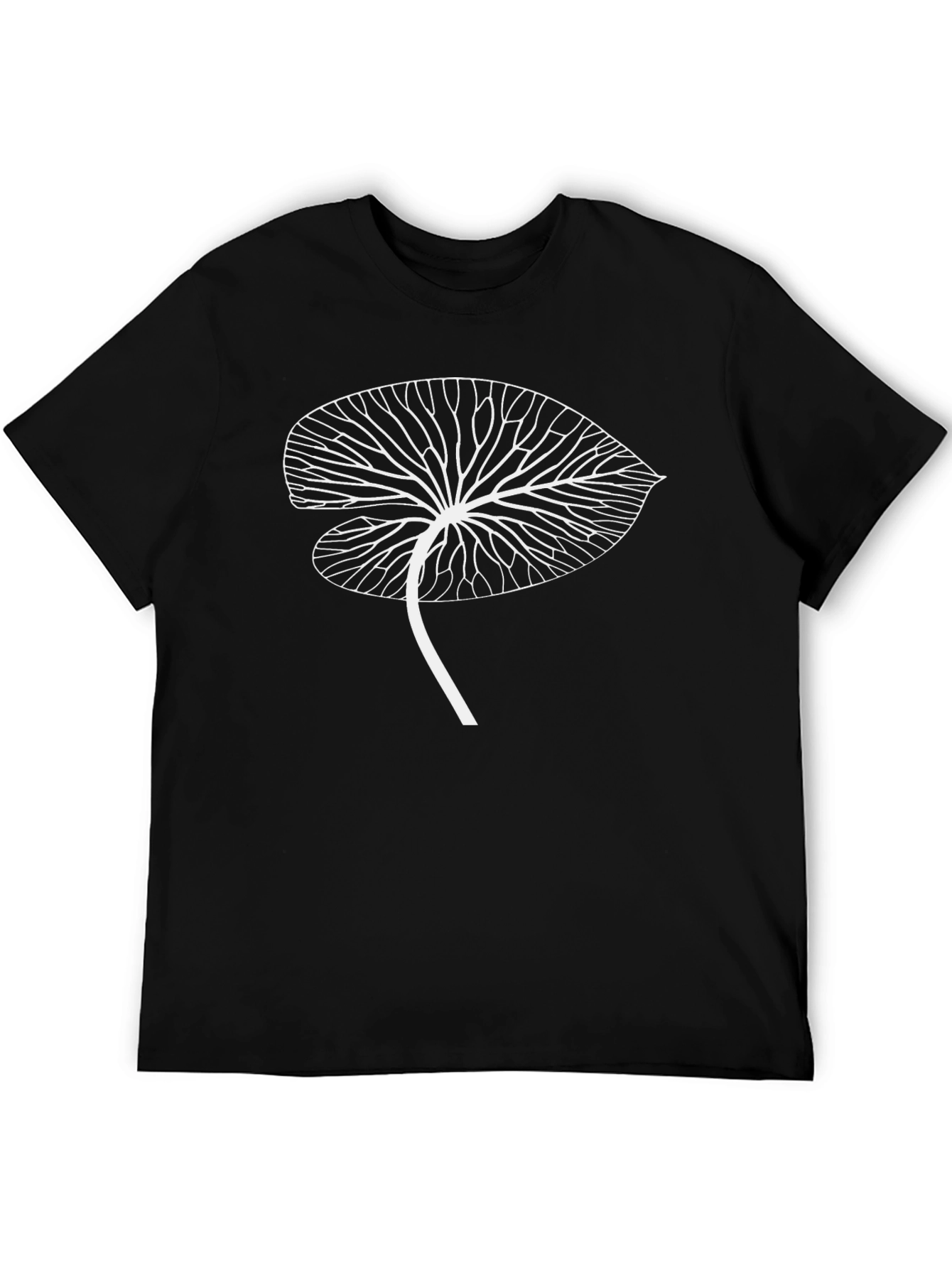 Leaf Vein Graphic Tee - Stylish Nature-Inspired Design